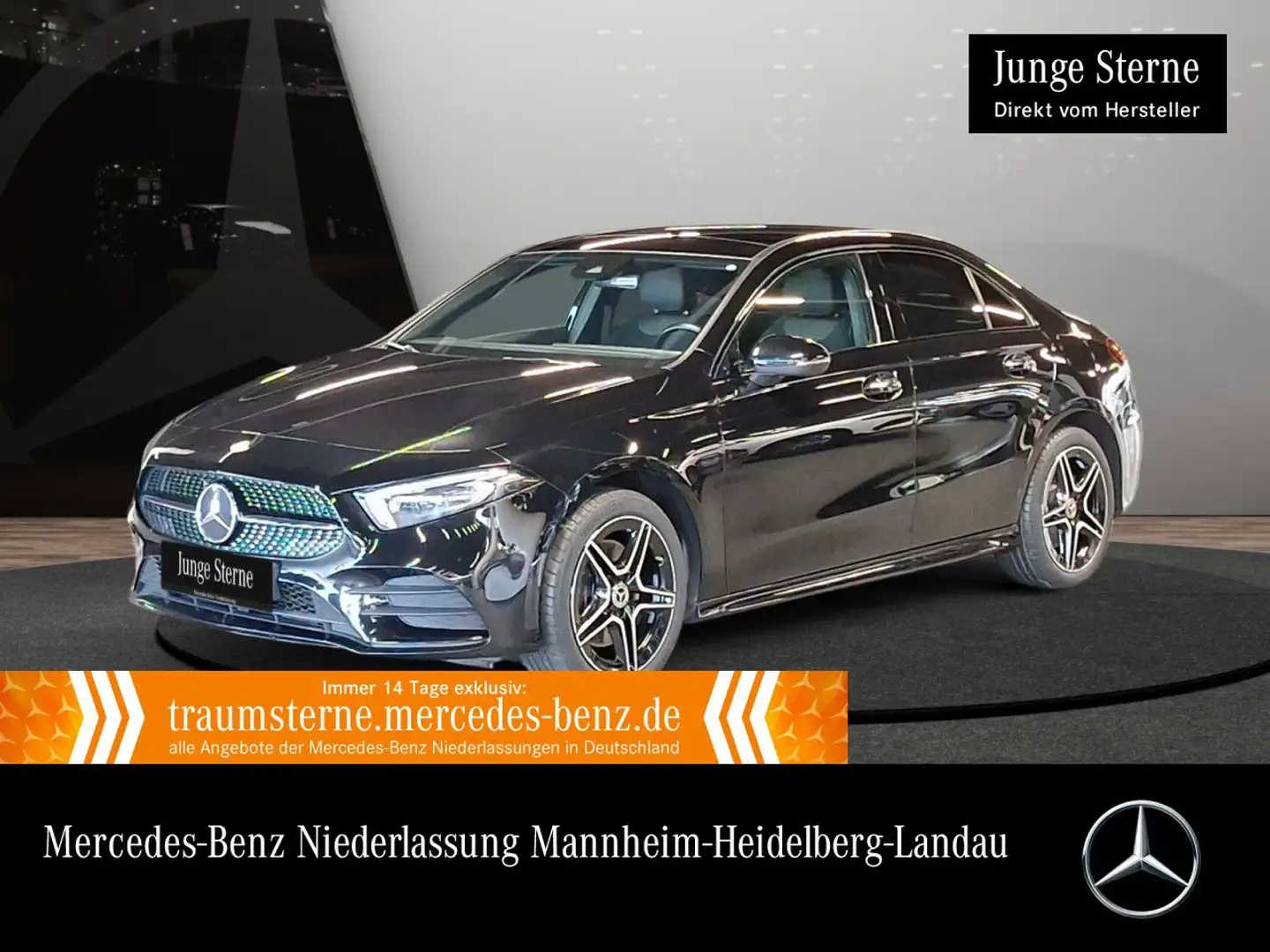 Mercedes-Benz A 250 e Lim AMG+NIGHT+PANO+MULTIBEAM+KEYLESS+8G Schwarz - 1
