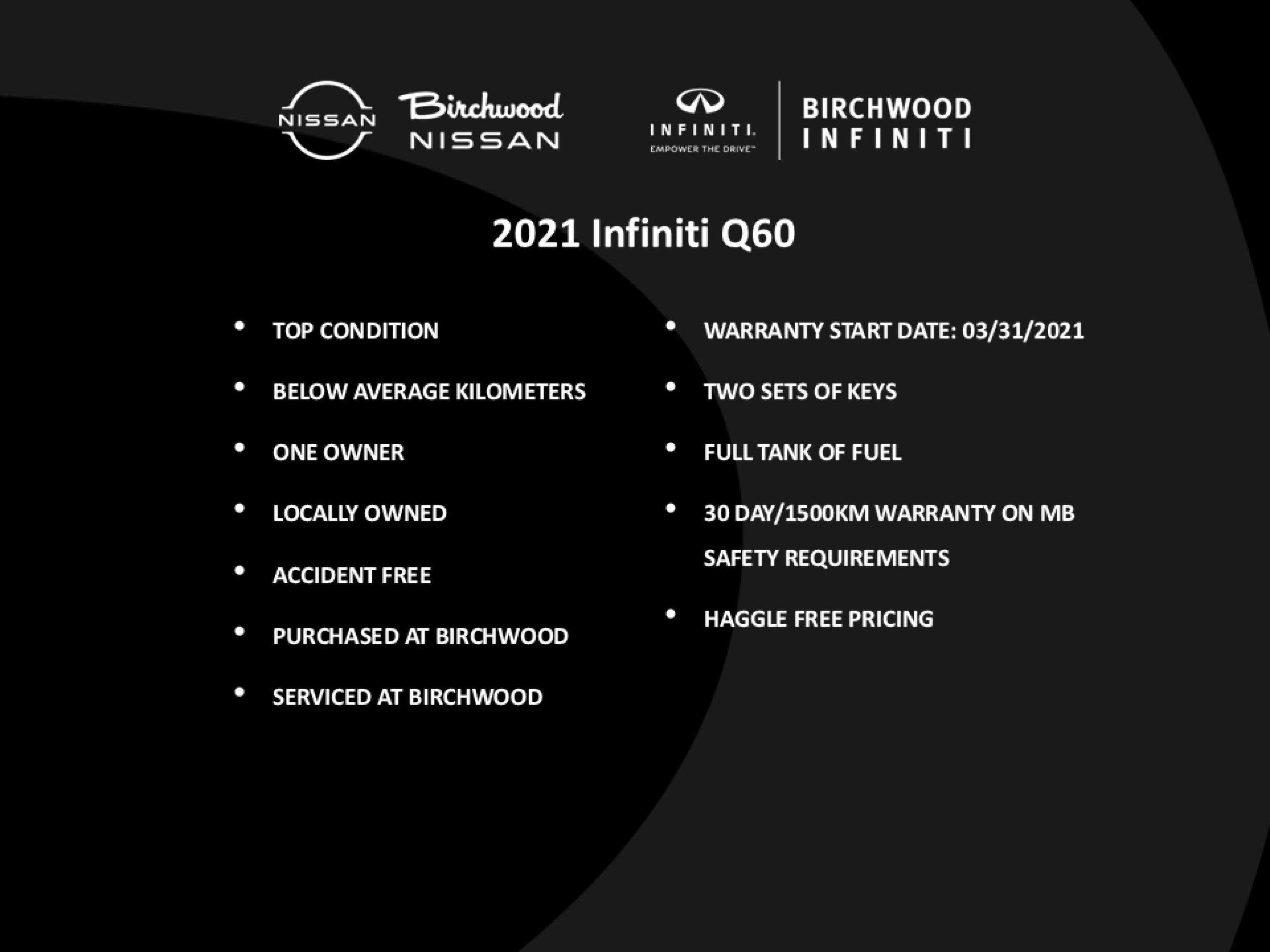2021 Infiniti Q60 LUXE Accident Free | One Owner | Low KM — снимка 1