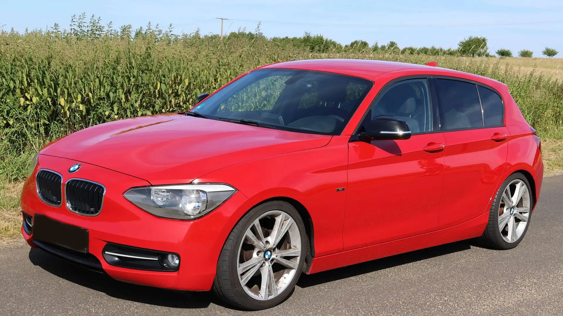 BMW 118 Diesel, Sport Line, 18" Doppelsp, Winterreifen Roşu - 1