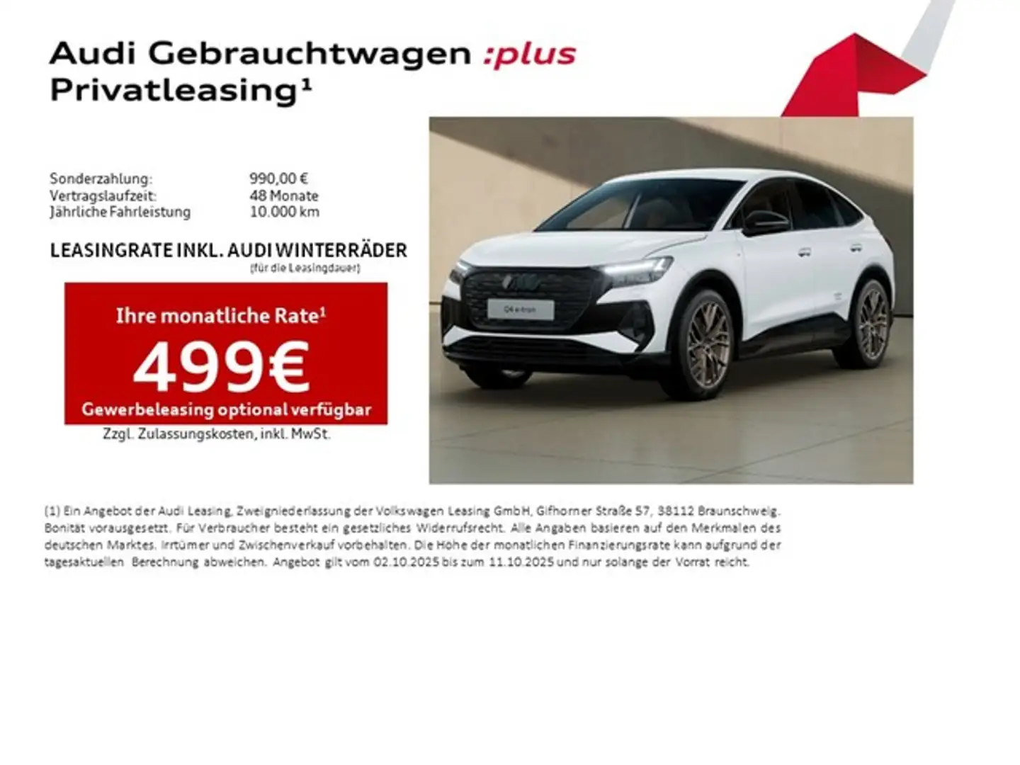 Audi Q4 e-tron Sportback 55 quattro S line Edition LM21 Matrix... Weiß - 2