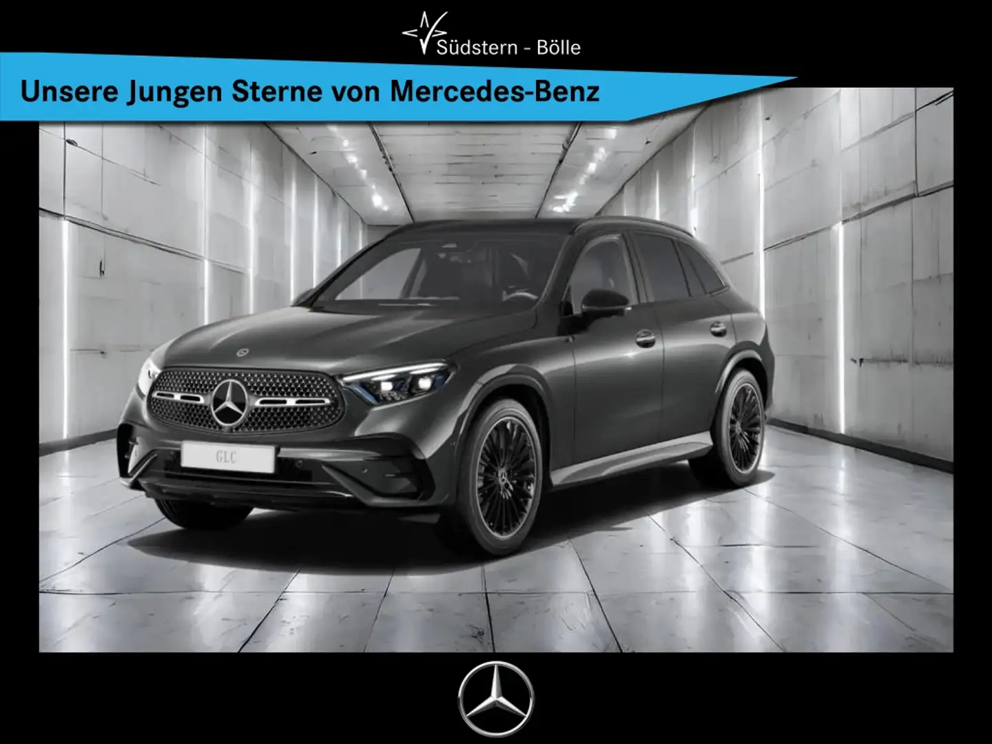 Mercedes-Benz GLC 300 d 4M AMG-PREM.PLUS+AHK+PANO+HUD+MEM.+BUR Grau - 1