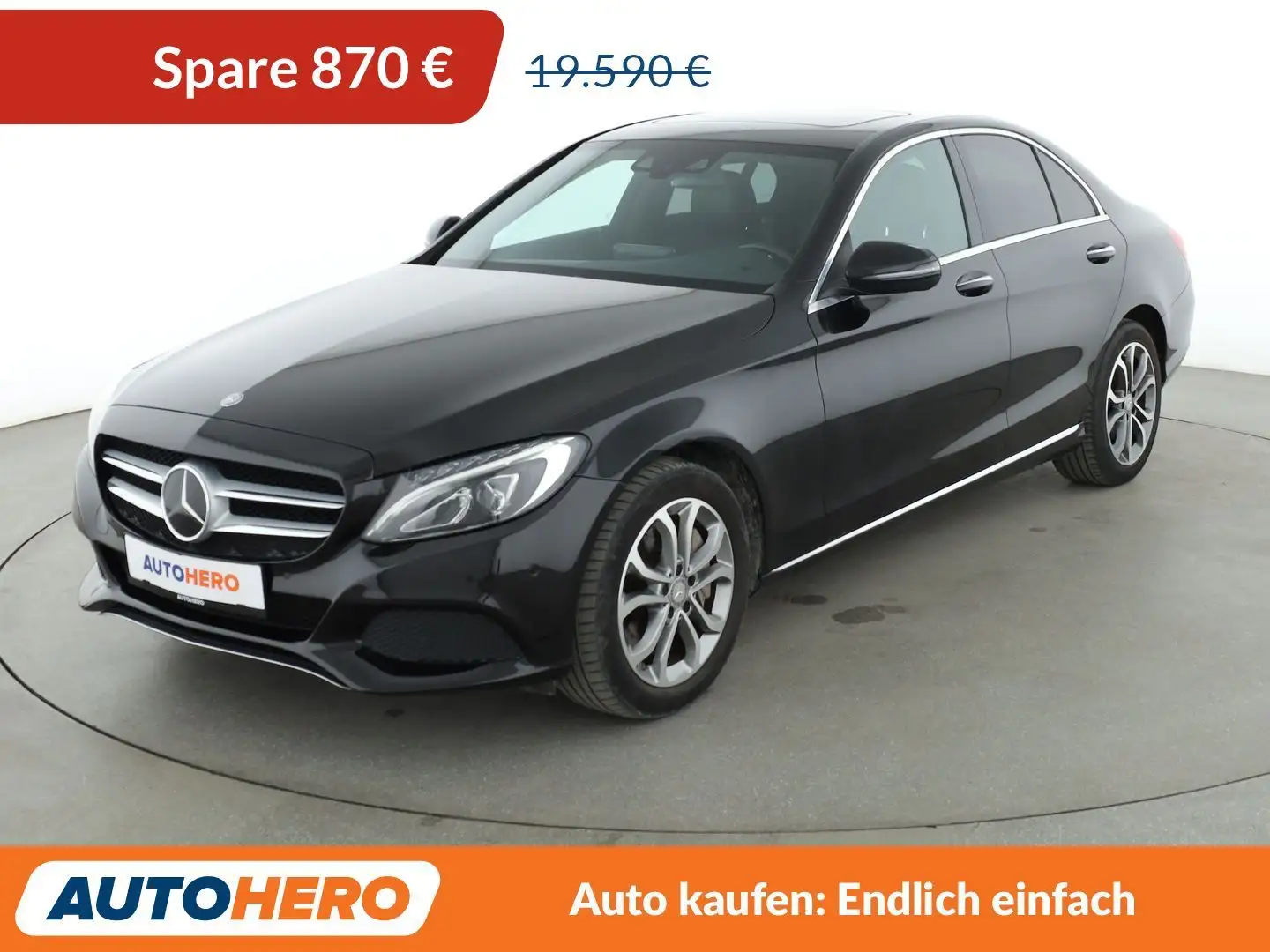 Mercedes-Benz C 350 C 350e Avantgarde Aut.*NAVI*LED*ACC*PDC*SHZ* Noir - 1