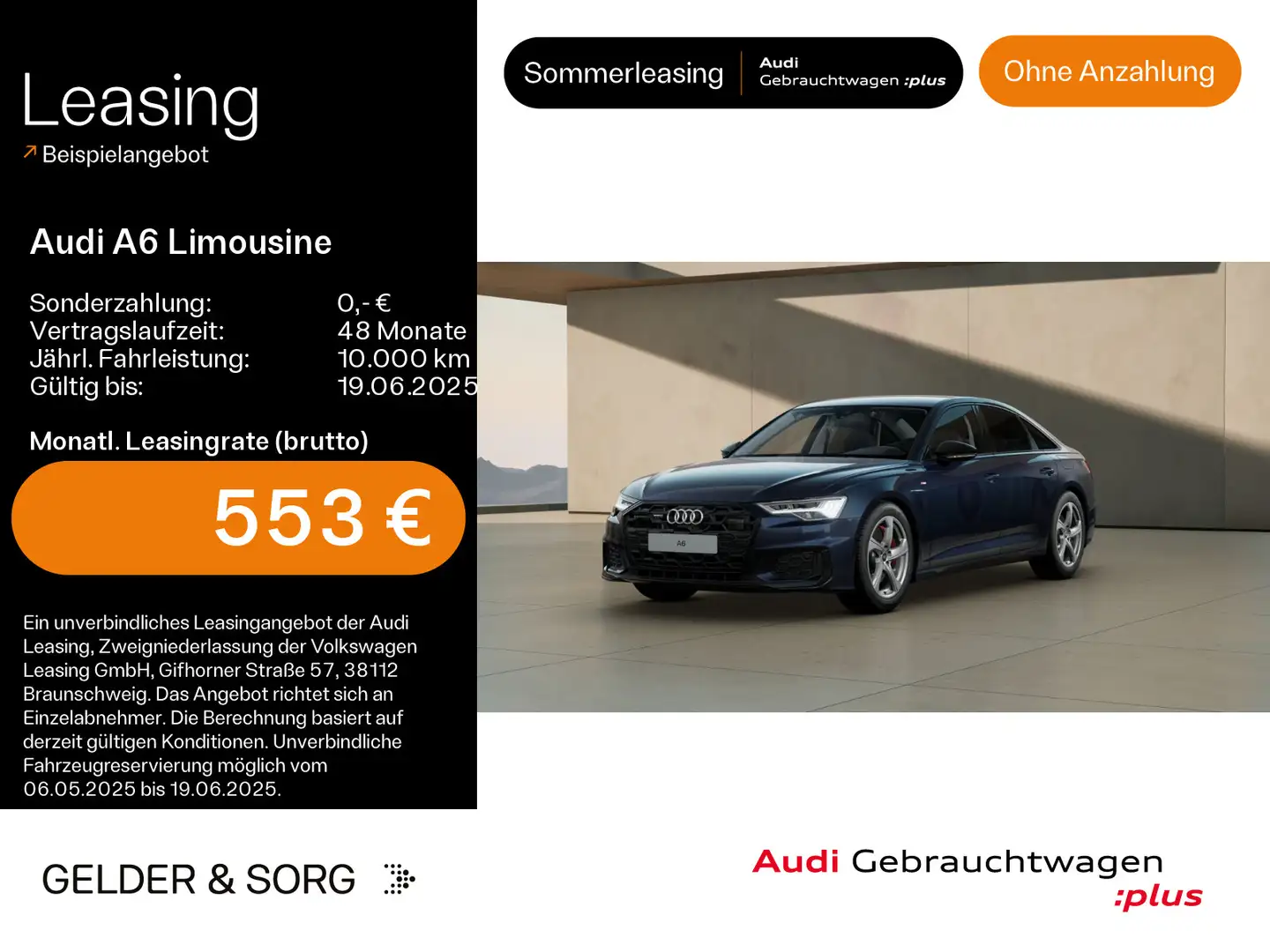 Audi A6 55 TFSI e qu. S line HDMatrix*Tour* Blauw - 1