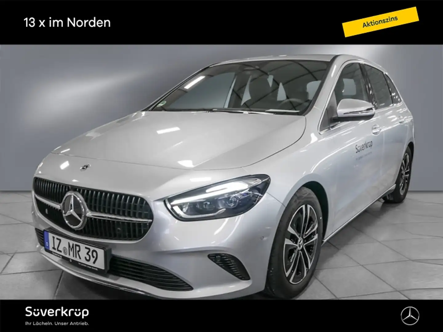 Mercedes-Benz B 200 PROGRESSIVE SPUR AHK DISTR KAMERA PDC SHZ Silber - 1