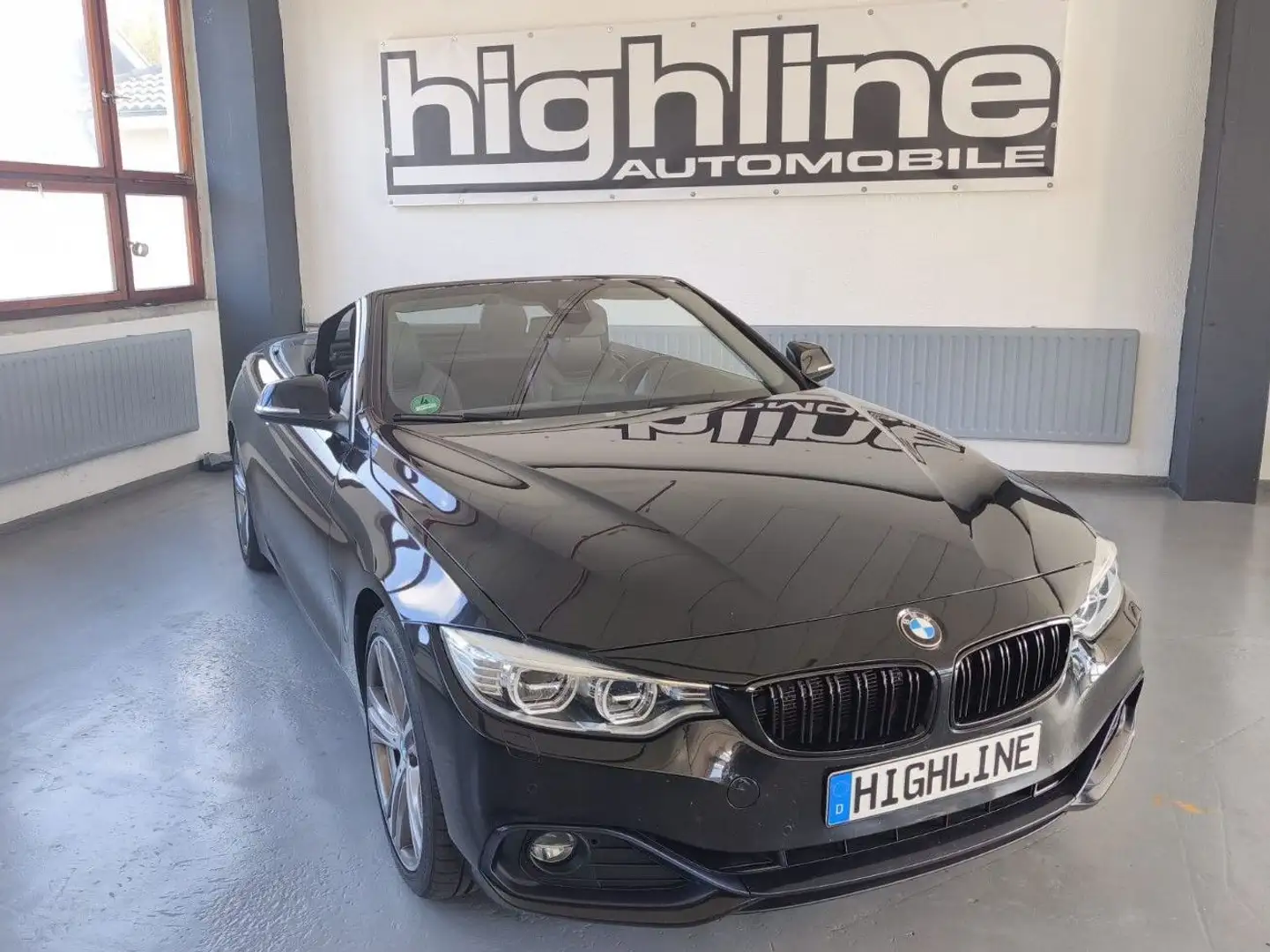 BMW 430 d Cabrio Sport Line -LED,NAVI,LEDER,SHZ,PDC Noir - 1