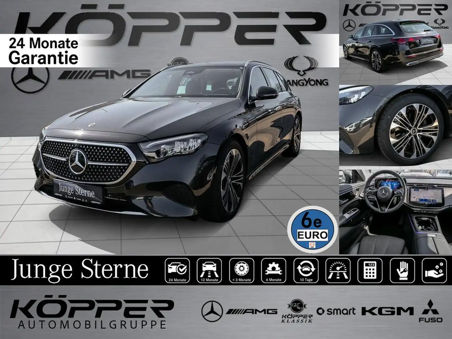 Mercedes-Benz E 200 T Advanced Avantgarde Distr. Kamera Pano Grau - 1