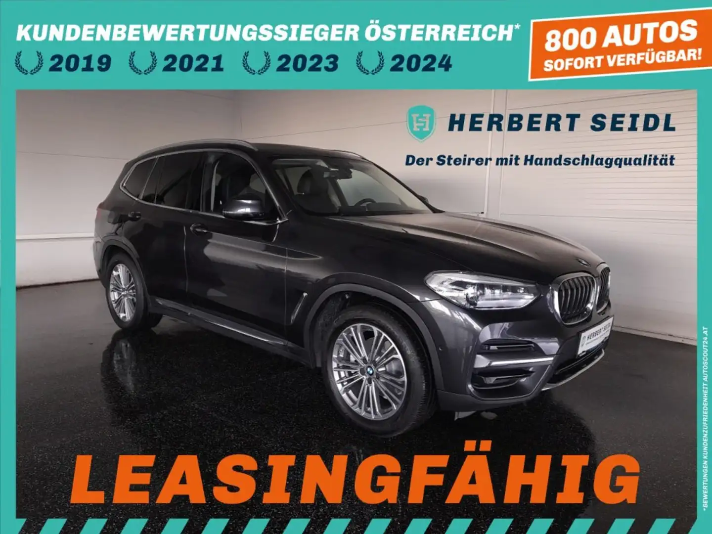 BMW X3 20d LUXURY LINE 4x4 Aut *VOLL LED / NAVI / LIVE COCKPIT PROF. / AHV & KAMERA / HEAD-UP / VOLLLEDER / E-KLAPPE* Grau - 1