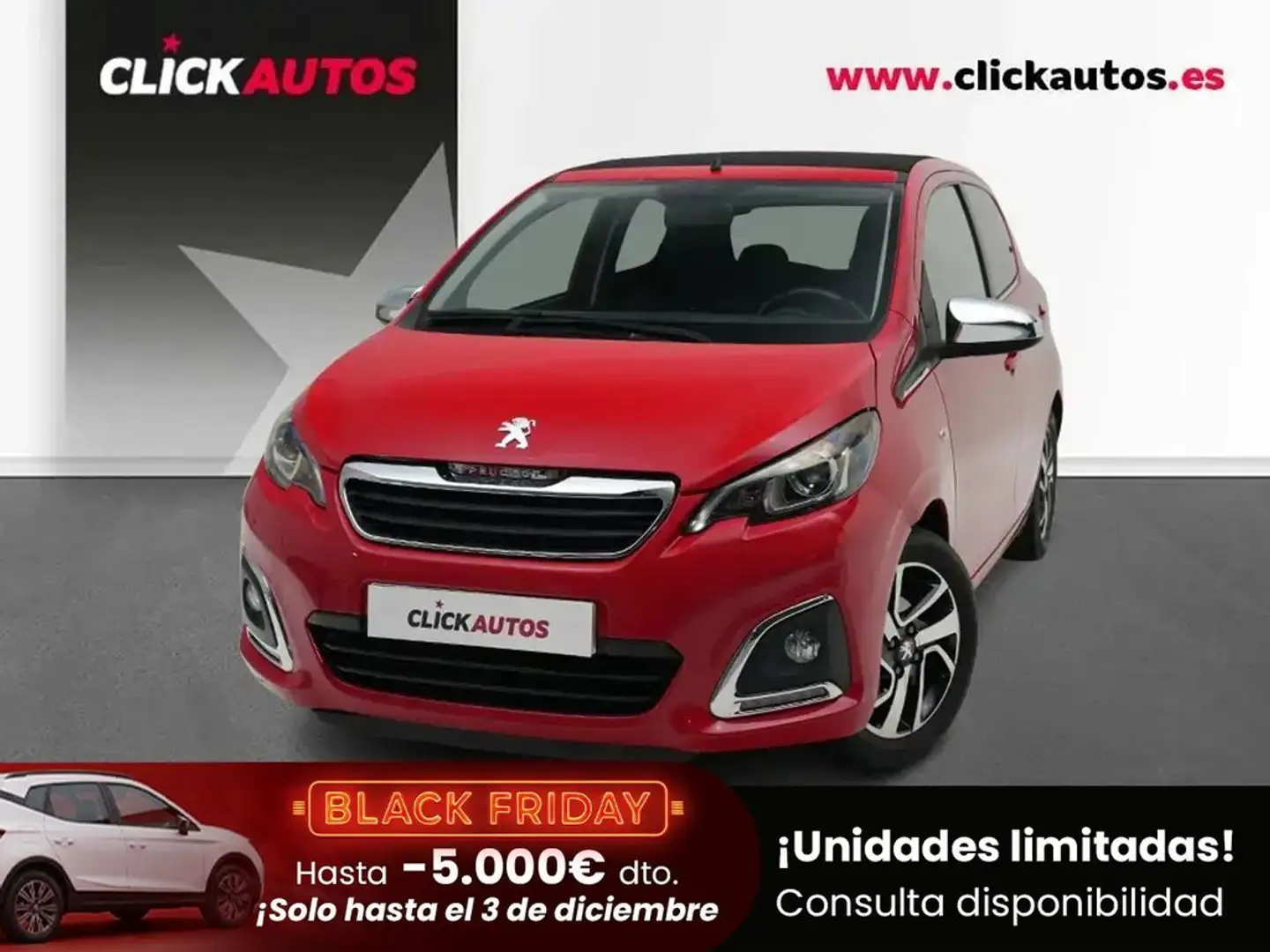 Peugeot 108 1.0 VTi S&S Allure 72 Rouge - 1
