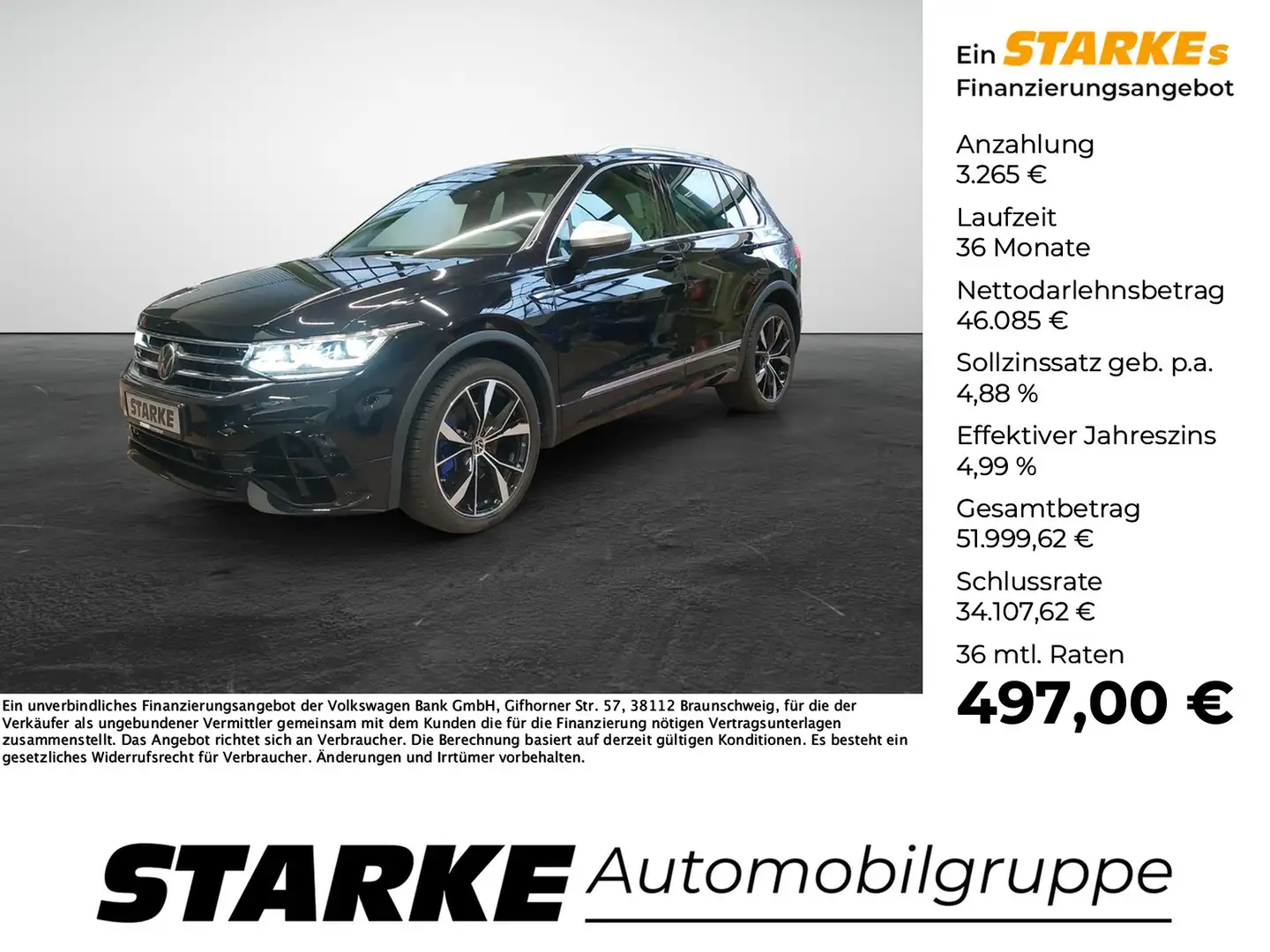 Volkswagen Tiguan R 2.0 TSI DSG 4M Noir - 1