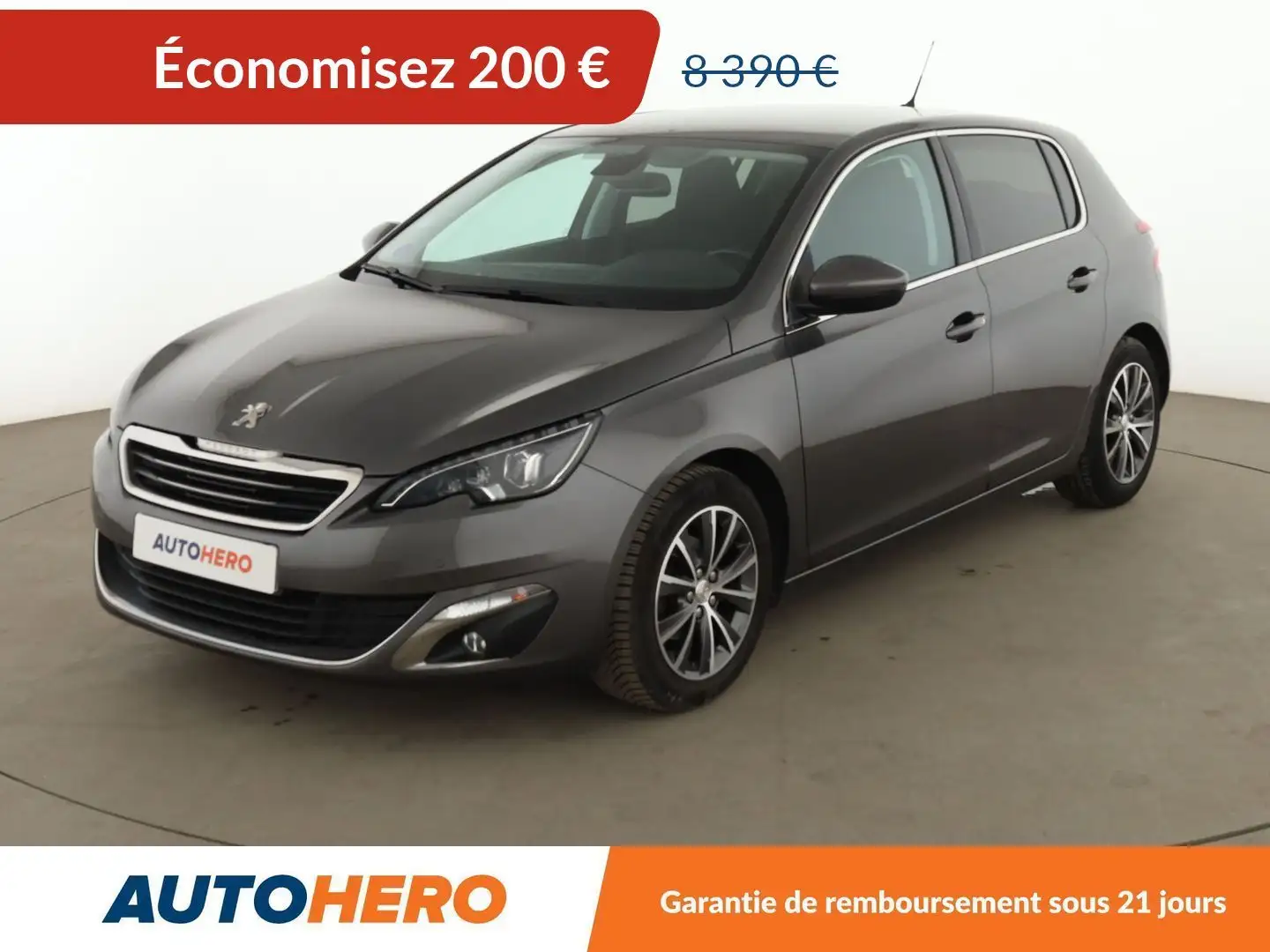 Peugeot 308 1.2 PureTech Allure Gris - 1