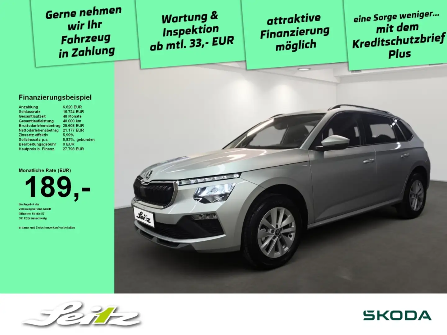 Skoda Kamiq 1.0 TSI Selection *KAMERA*LED*SITZH* Zilver - 1