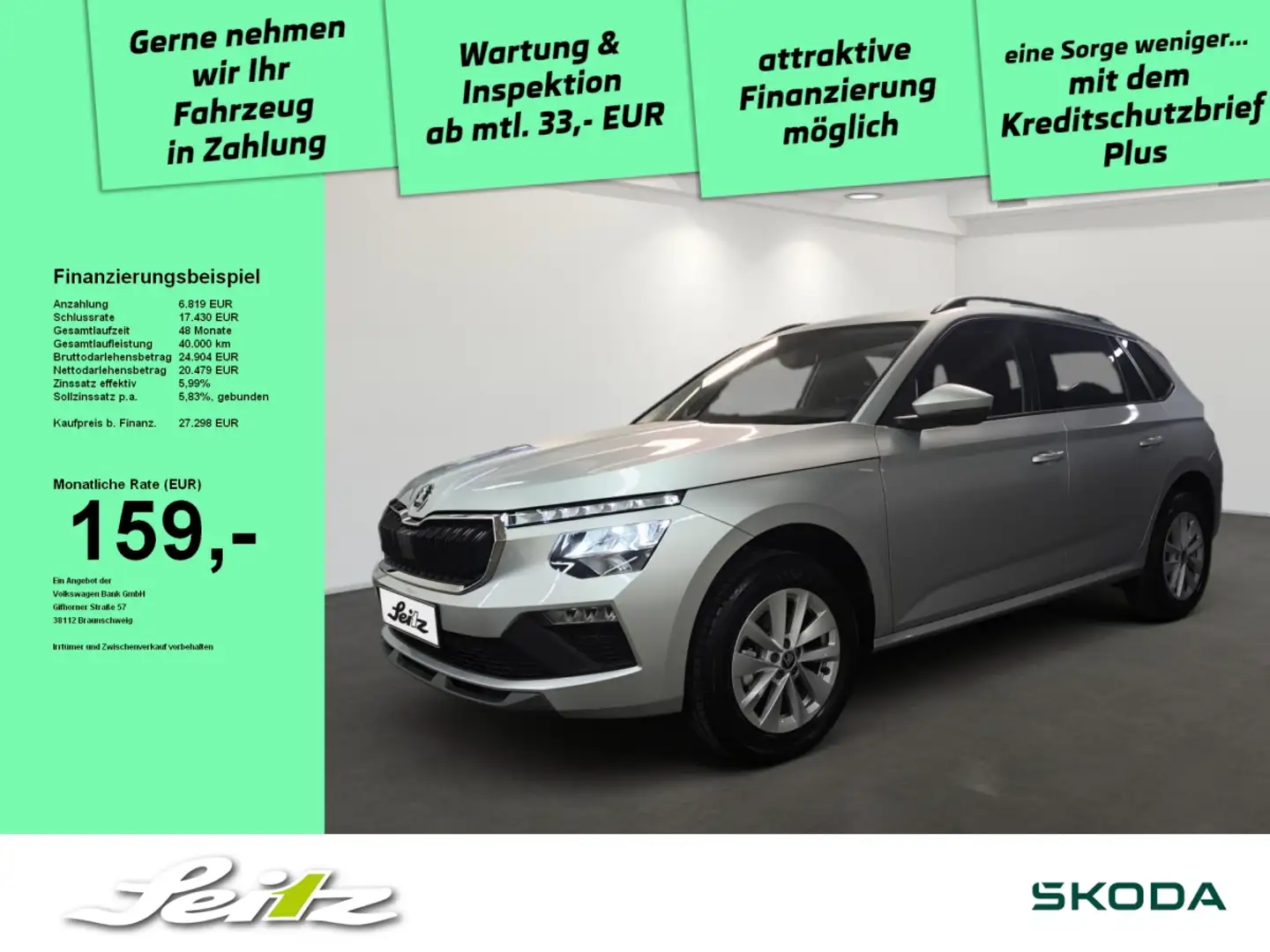 Skoda Kamiq 1.0 TSI Selection *KAMERA*LED*SITZH* Argento - 1