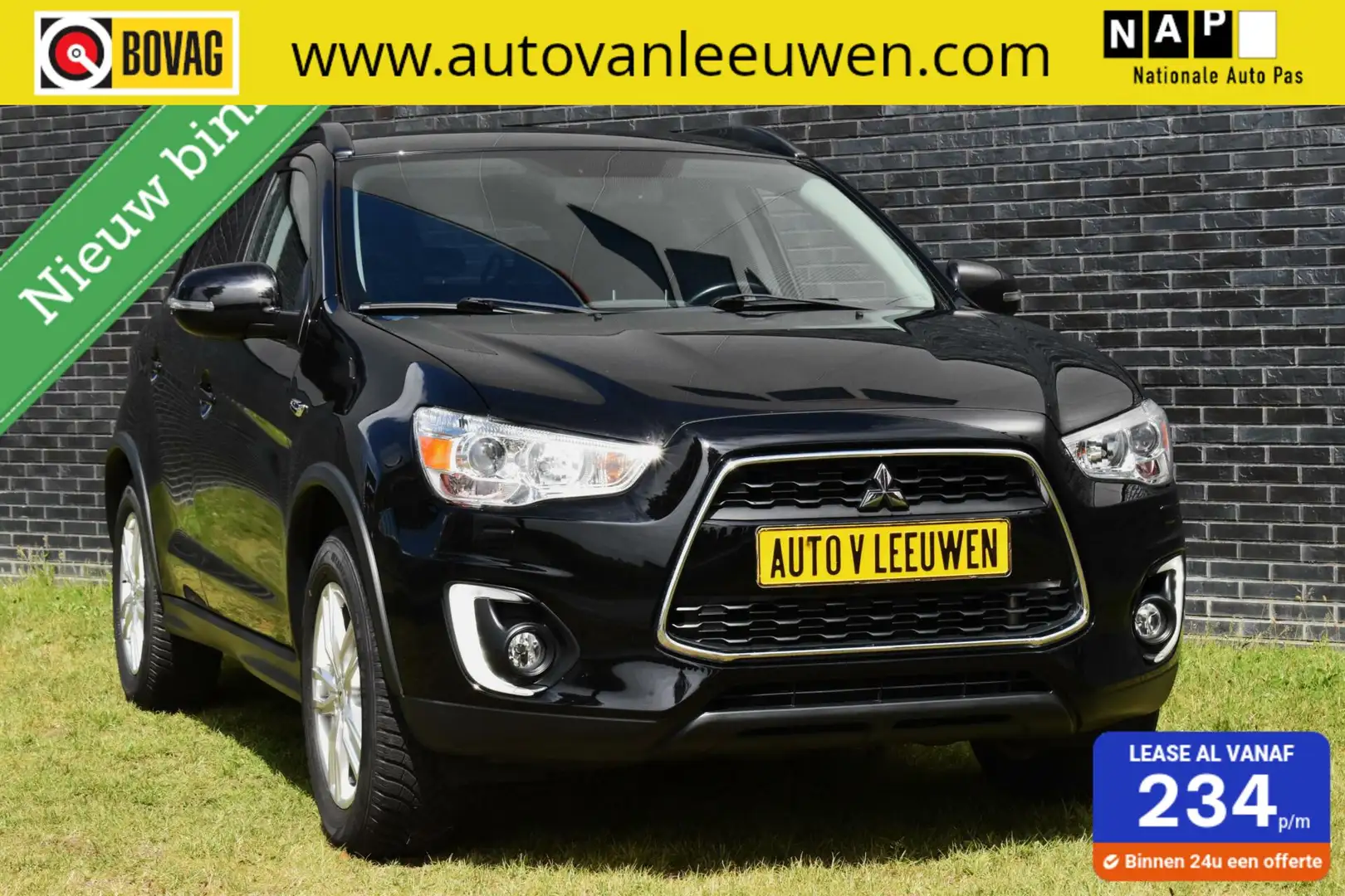 Mitsubishi ASX 1.6 Cleartec Intense+ CAMERA/TREKHAAK/STOELVW/ETC. Zwart - 1