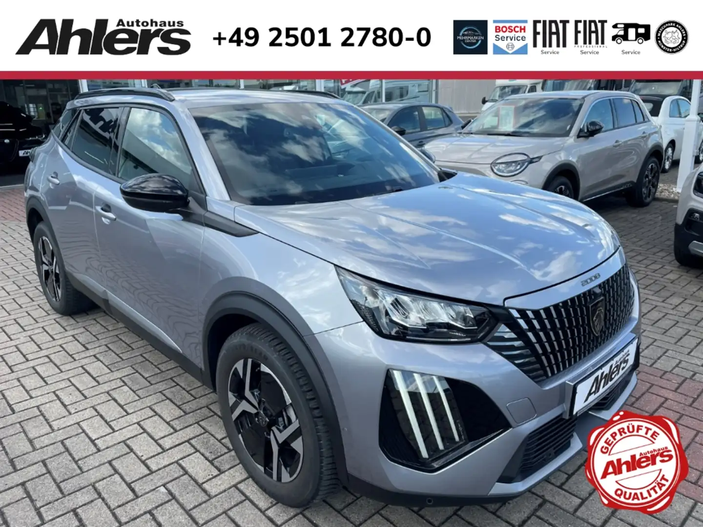 Peugeot 2008 Allure+NAVI+2xKAMERA+ALLWETTER+ACC+TOTWINKEL+ Grau - 1