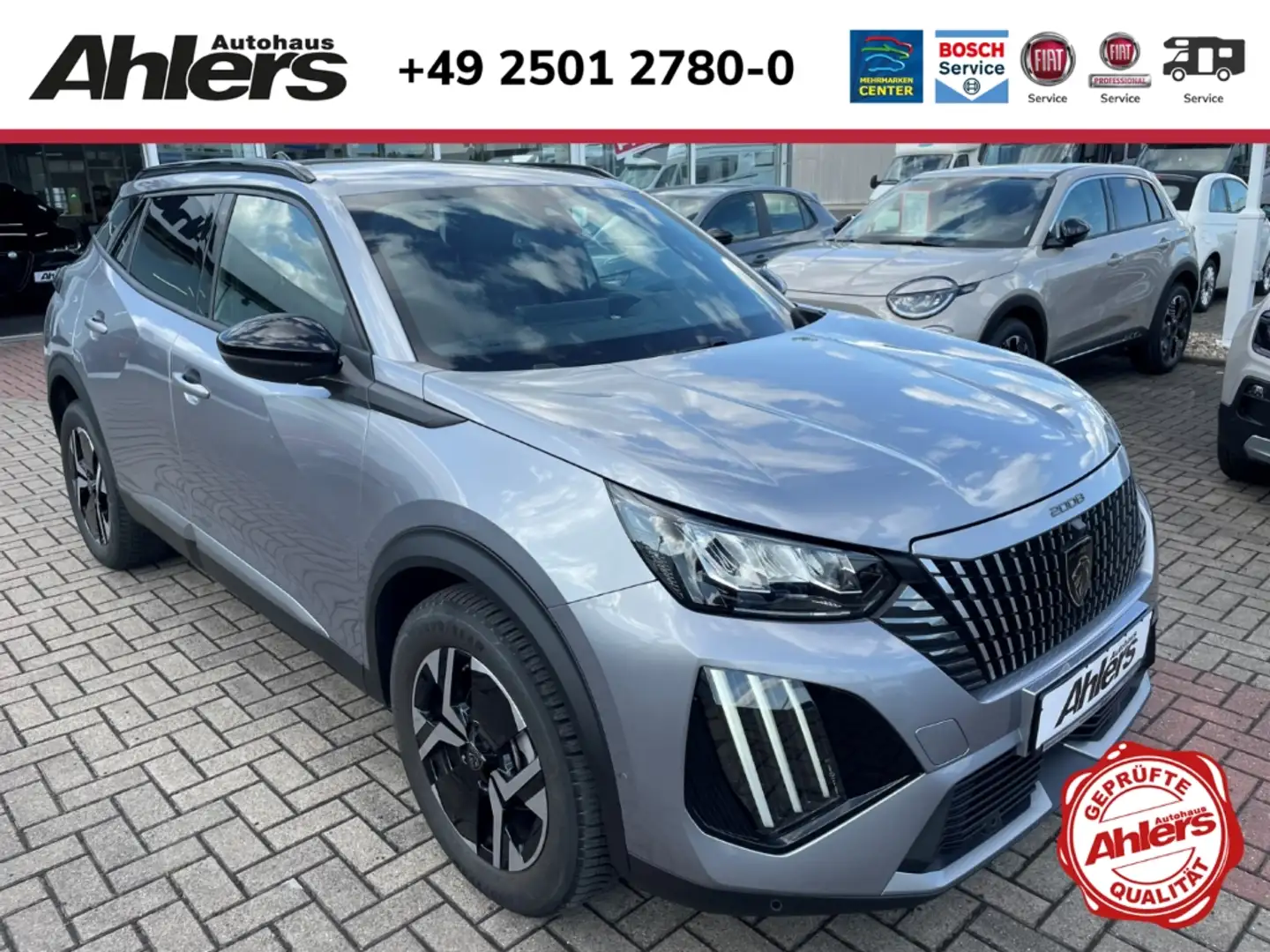 Peugeot 2008 Allure+NAVI+2xKAMERA+ALLWETTER+ACC+TOTWINKEL+ Grijs - 1