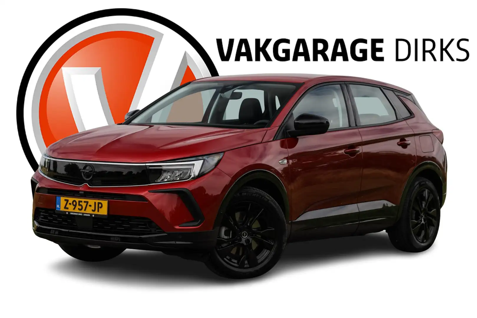 Opel Grandland 1.6 Turbo Hybrid GS 225 pk ✅ Trekhaak ✅ ACC ✅ LED Rood - 1