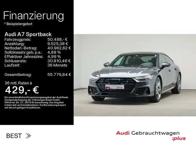Audi A7 45 TFSI qu. S line, Tour, Matrix