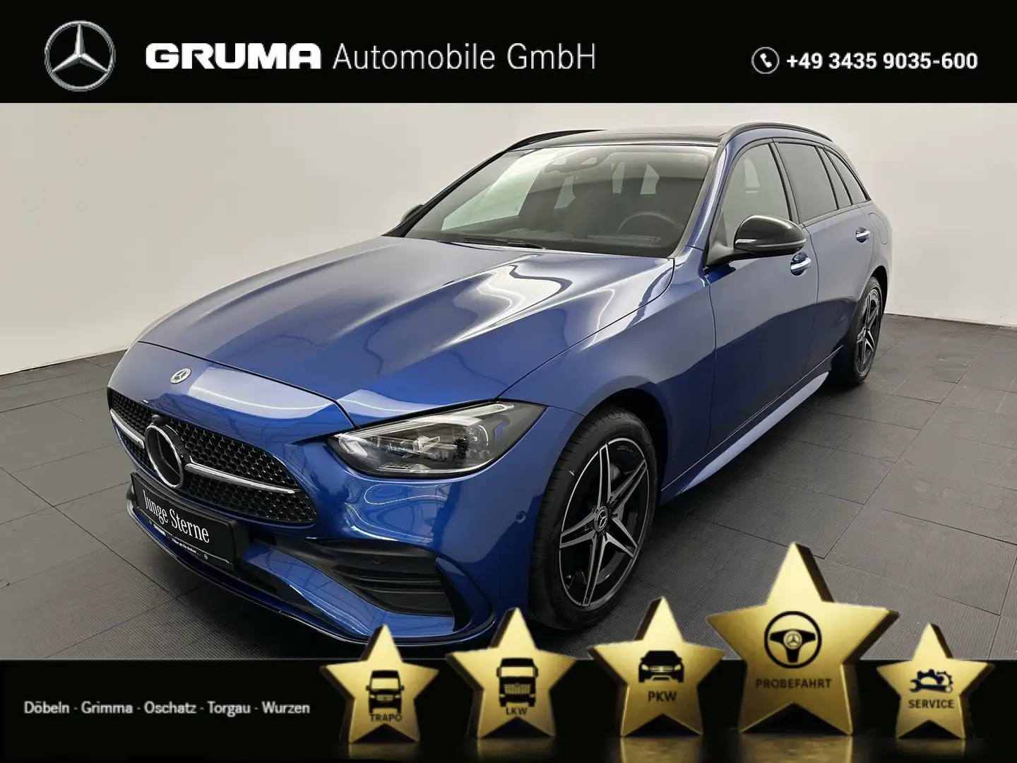 Mercedes-Benz C 300 C 300 e T AMG+Night+DigiLight+KeyGo+Pano+Distr+ Blau - 1