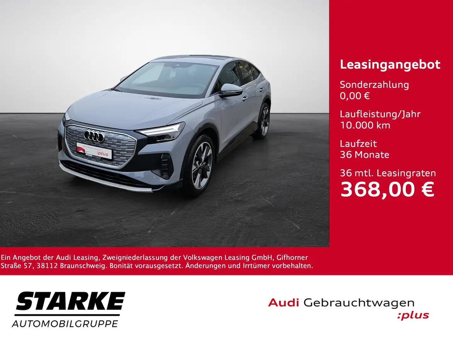Audi Q4 e-tron 35 Sportback NaviPlus LED 20-Zoll SHZ APS-Plus ... Grau - 1