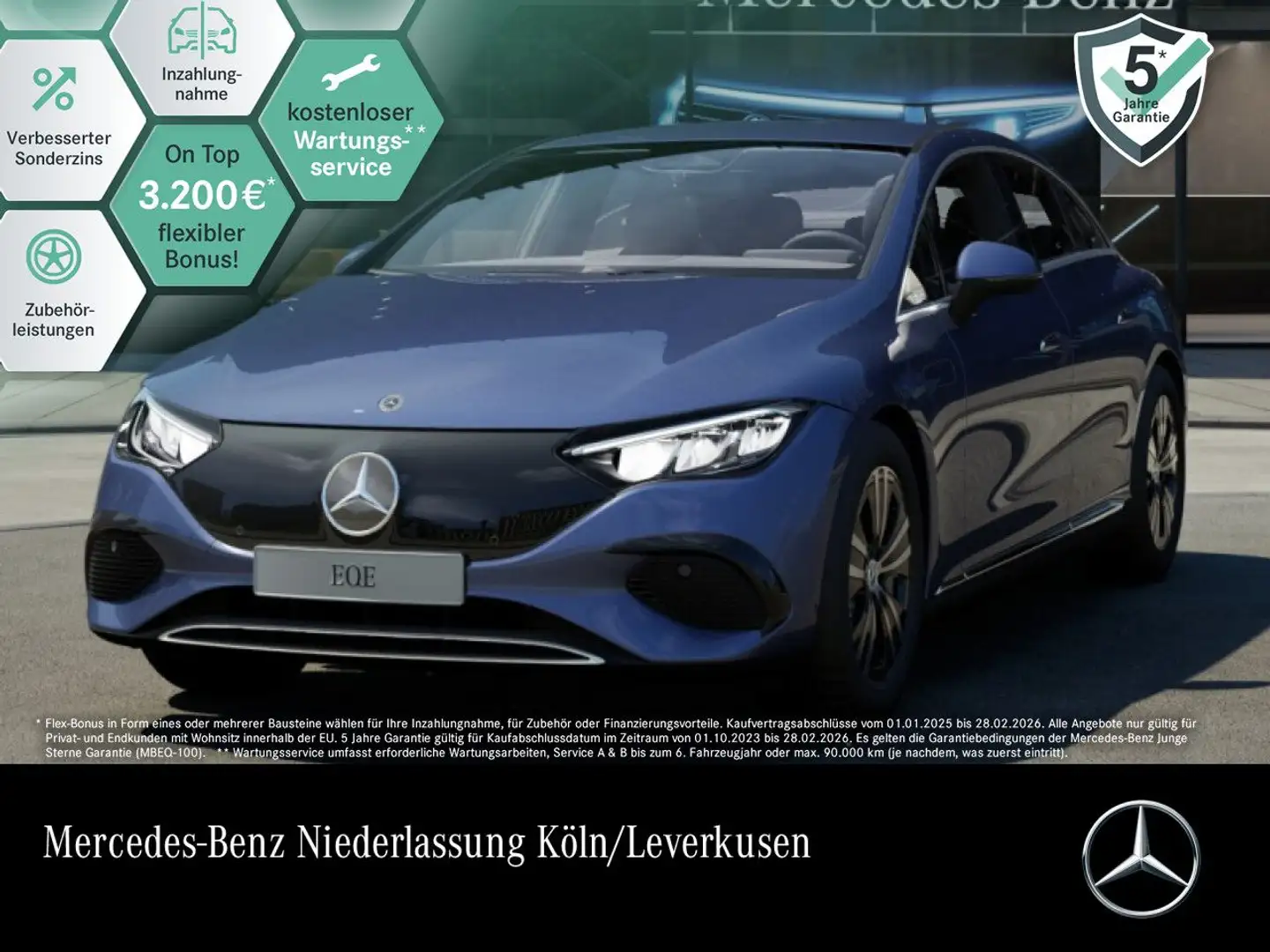Mercedes-Benz EQE 300 Distr. LED Kamera Spurhalt-Ass Totwinkel Blau - 1