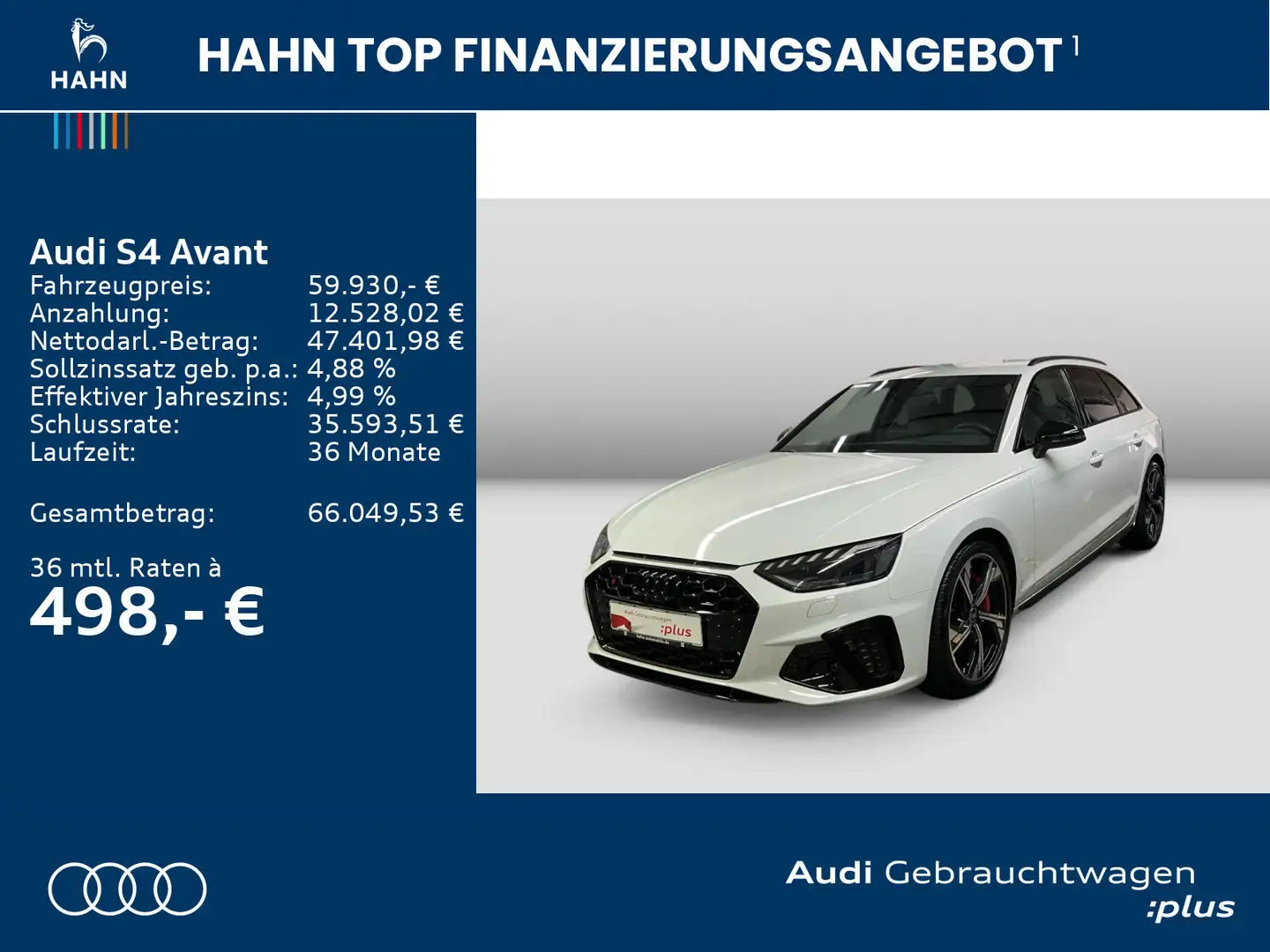Audi S4 TDI quattro TDI HUD B&O Matrix Virtual Weiß - 2