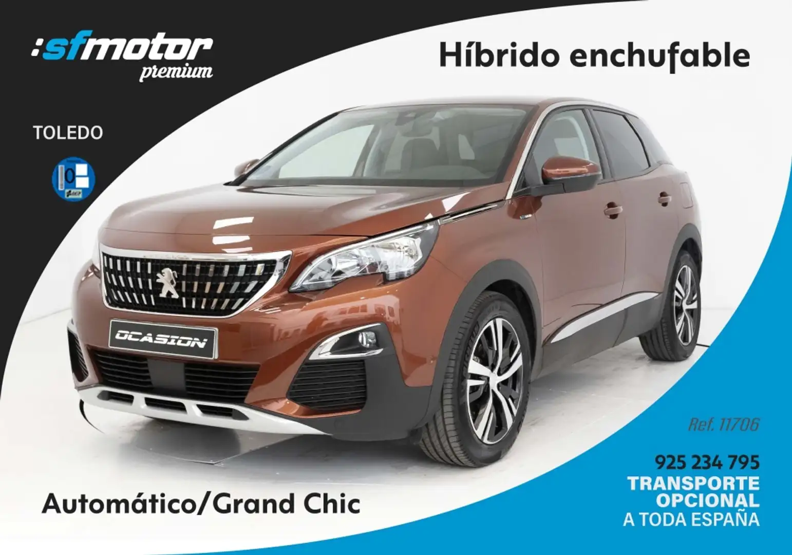 Peugeot 3008 HYB PHEV 225 Allure e-EAT8 Marrón - 1