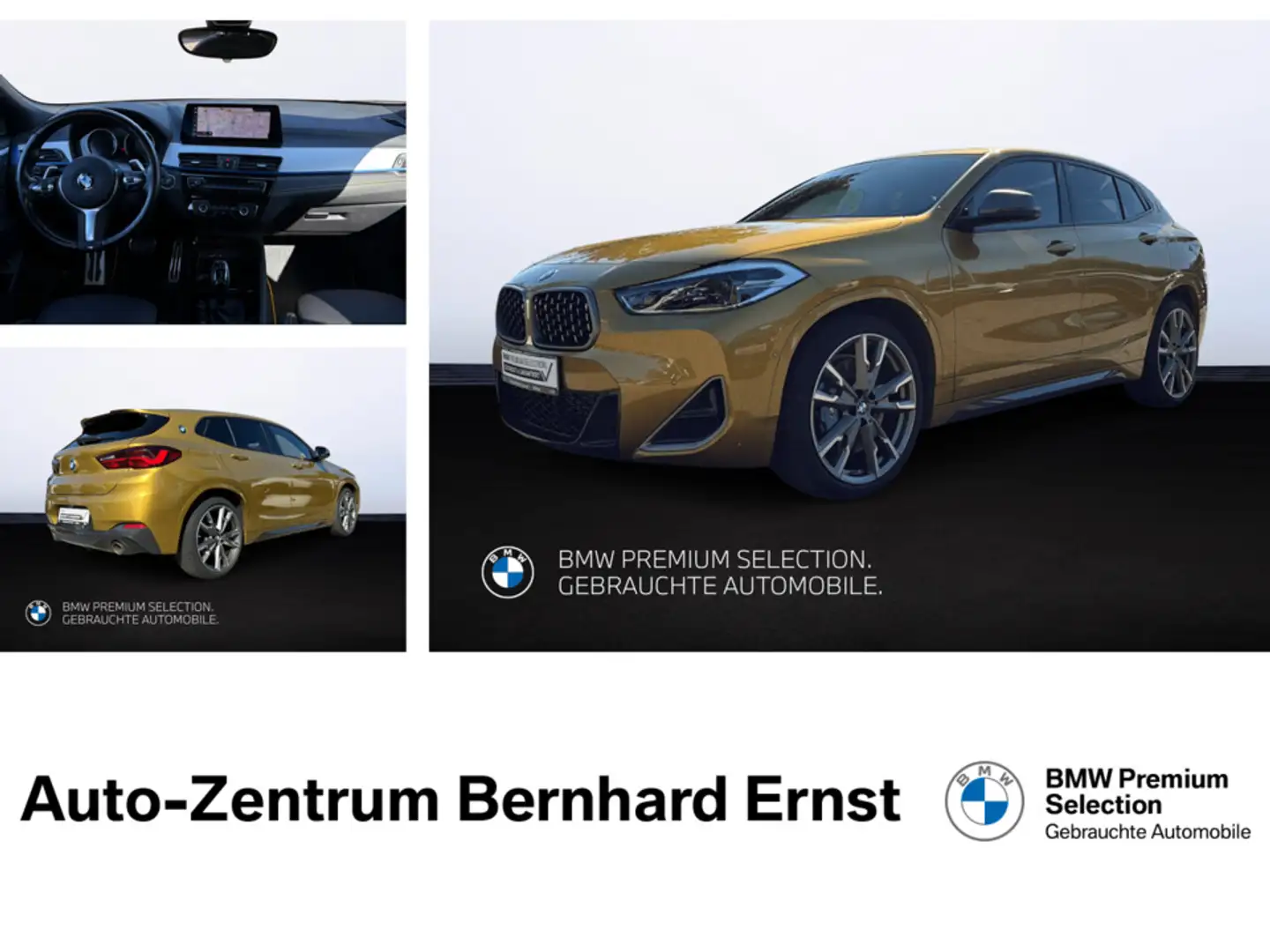 BMW X2 M35i Steptronic Sport Pano RFK HK ACC HuD 20" Gold - 1
