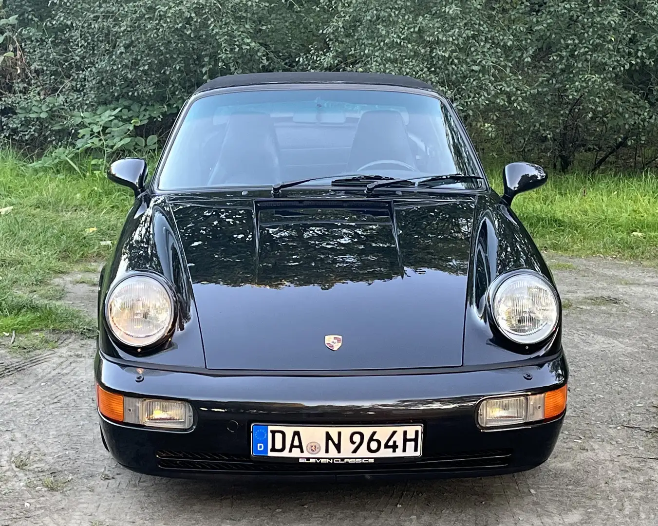 Porsche 964 911 Carrera 2 Cabriolet Noir - 2