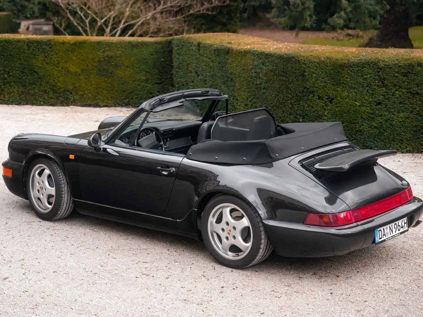 Porsche 964 911 Carrera 2 Cabriolet Noir - 1