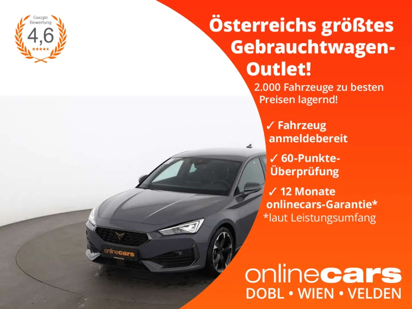 CUPRA Leon 1.5 eTSI Aut MATRIX RADAR NAVI R-CAM SITZHZG Grau - 1