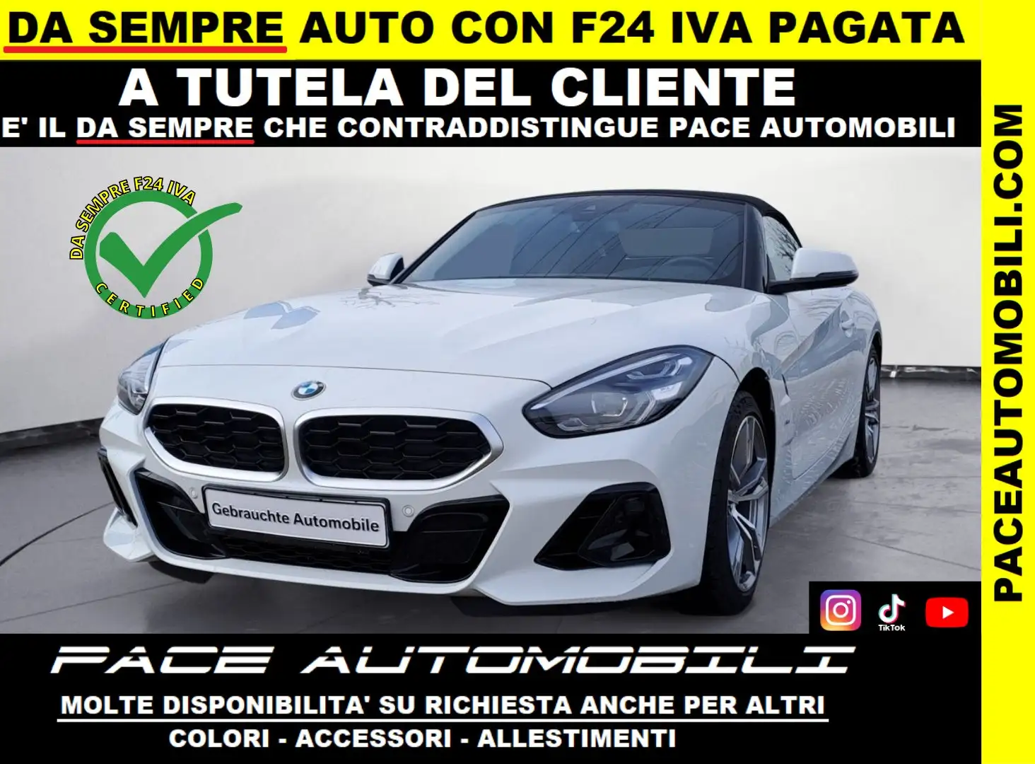 BMW Z4 20 i SDRIVE MSPORT M SPORT KAMERA SHADOW LINE HUD Bianco - 1