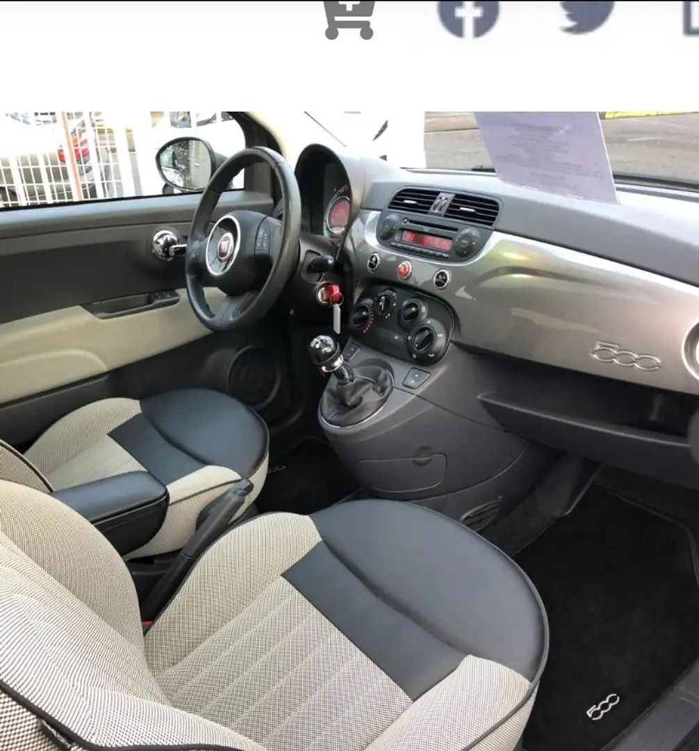 Fiat 500 500 1.2 69 ch Eco Pack S/S Diva Gris - 1