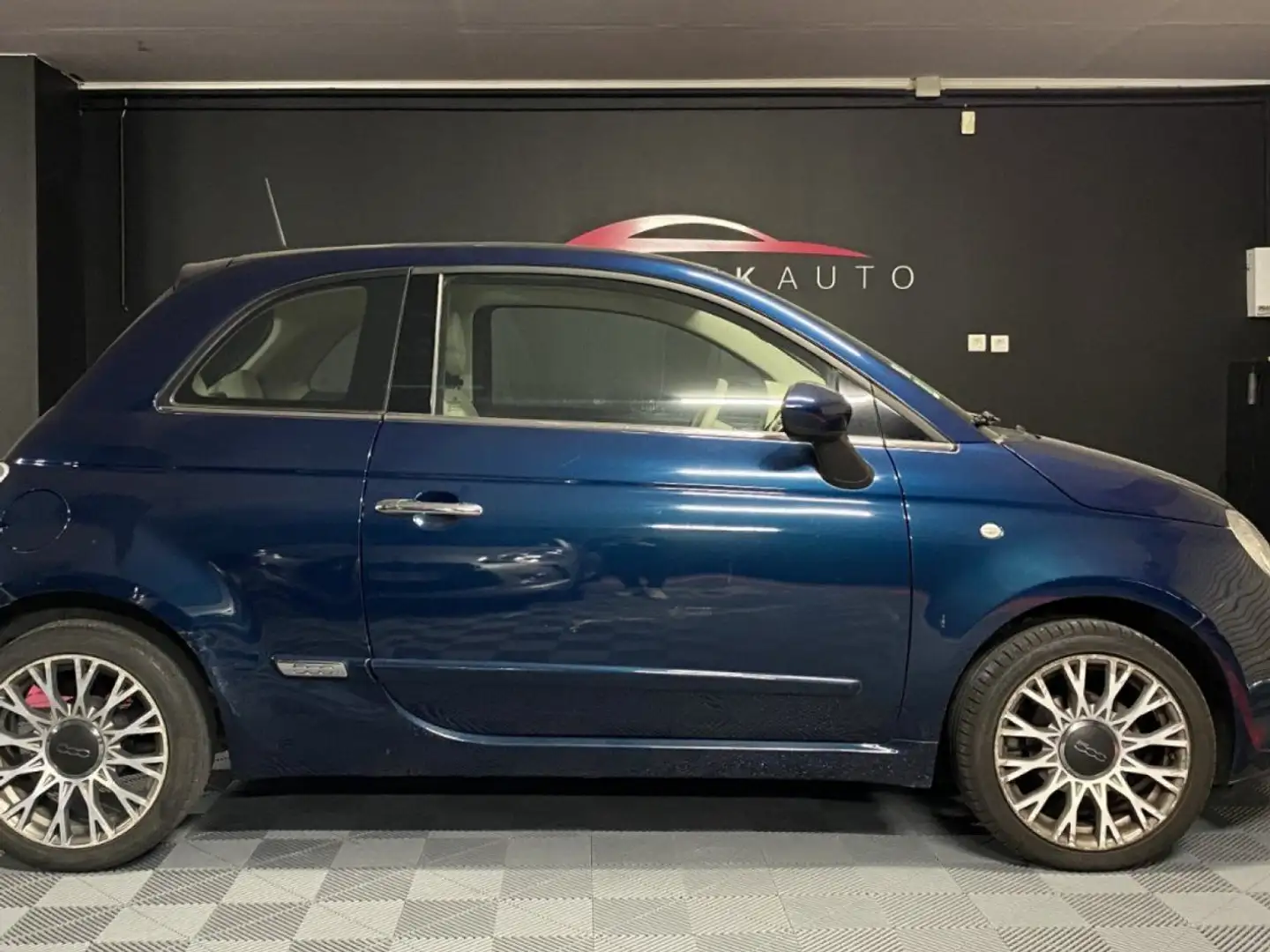 Fiat 500 1.2 8v 69 ch lounge Bleu - 2
