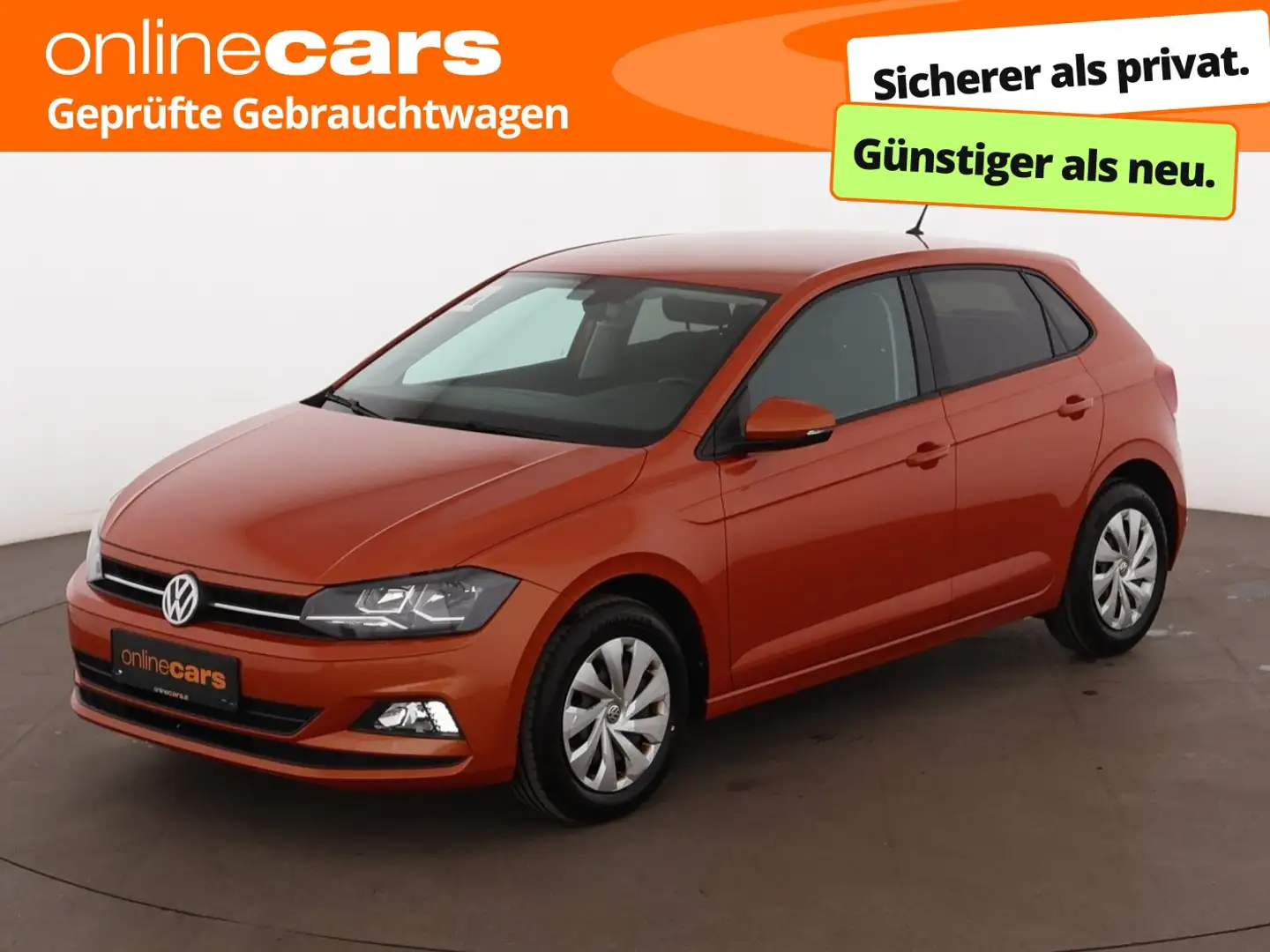 Volkswagen Polo VI 1.0 Comfortline KLIMA-AUTOMATIK RADIO Orange - 1