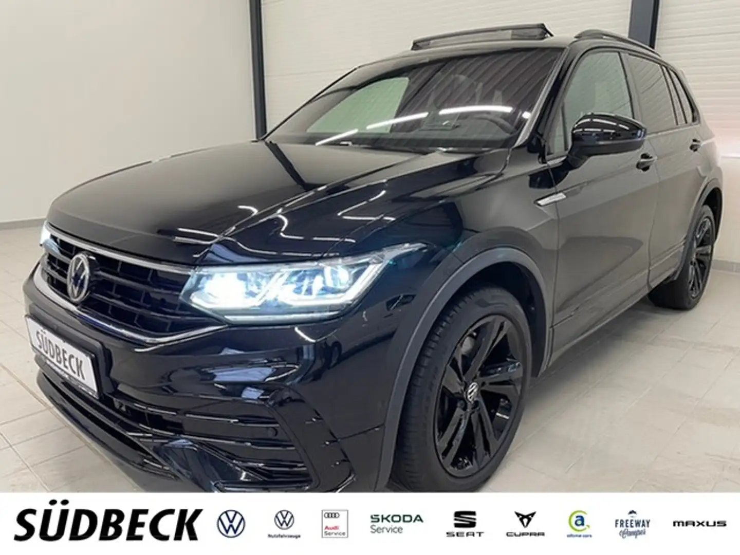 Volkswagen Tiguan 2.0 TDI R-Line 4Motion AHK+HARMAN-KARDON+KAMERA... Schwarz - 1