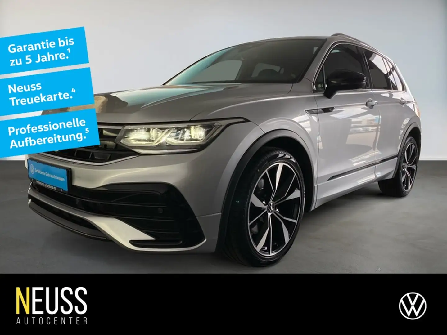 Volkswagen Tiguan 2.0 TDI DSG 4M R-Line AHK+PANO+BLACK+IQ.LIGHT Silber - 1