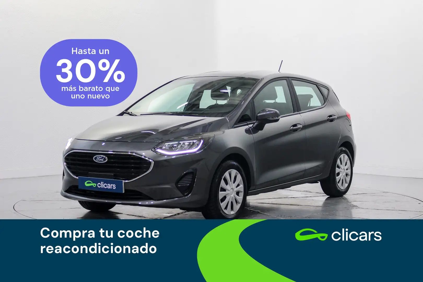 Ford Fiesta 1.0 EcoBoost Trend 100 Gris - 1