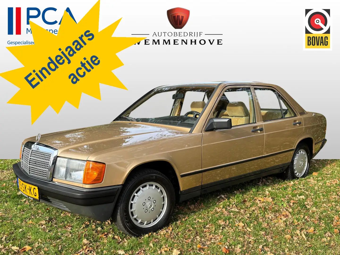 Mercedes-Benz 190 2.0 E Fase1 ABS/Airco/Schuifkanteldak/Airbag/Alu w Hnědá - 1