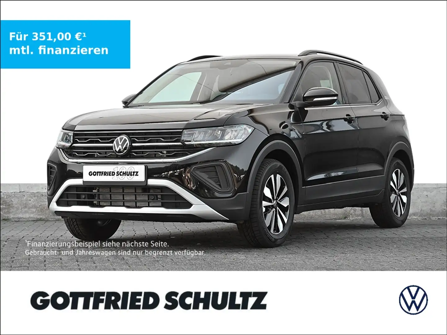 Volkswagen T-Cross Life 1.0 TSI DSG GoalAHK+Kamera+Ganzjahresreifen Noir - 1