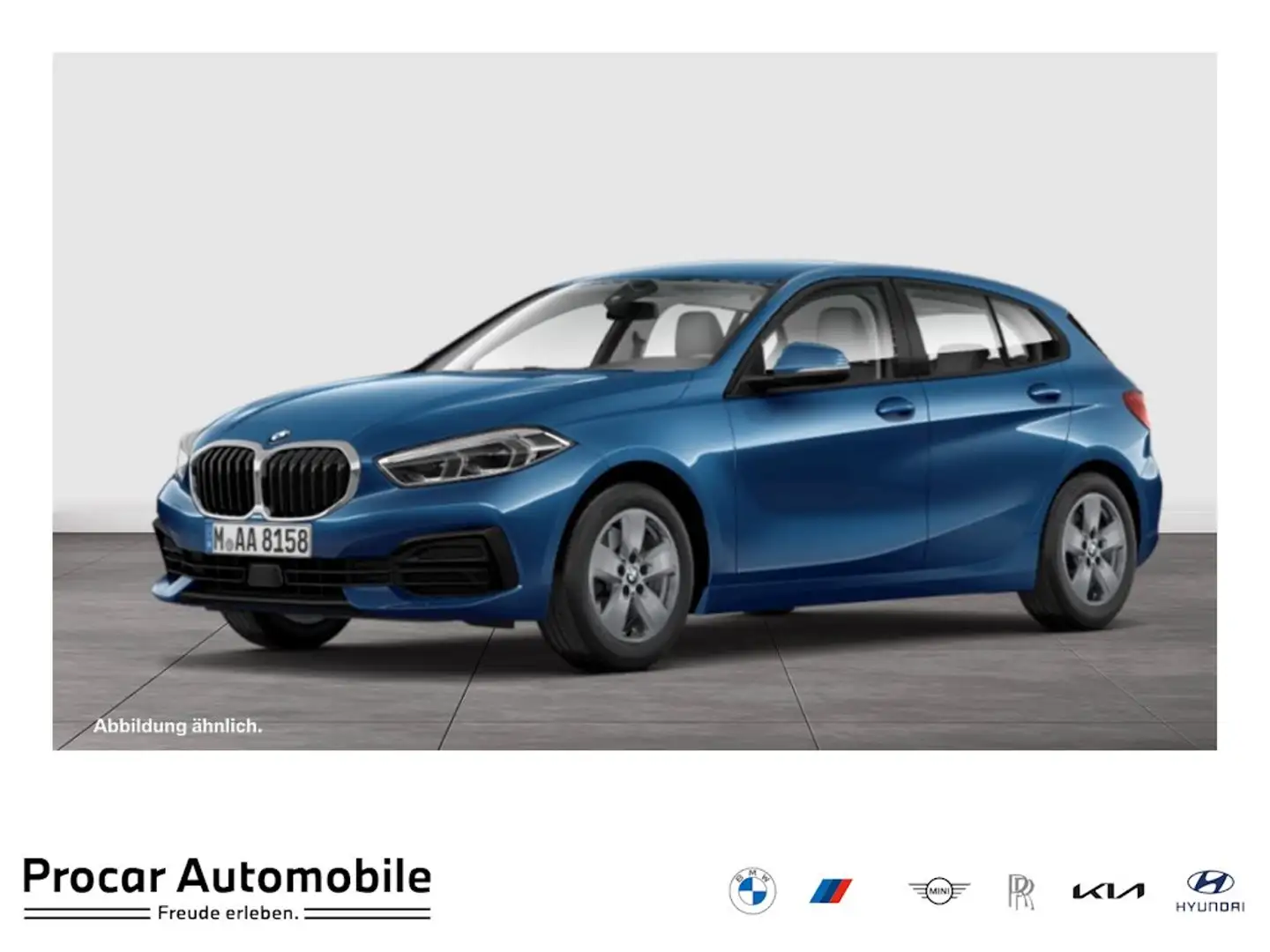 BMW 118 i NAVI LED PDC V+H DAB Tempomat Klima LM Blauw - 1
