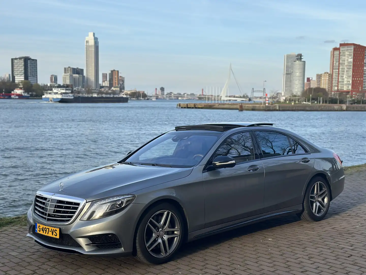 Mercedes-Benz S 500 4M Lang Prestige aut7 2014 grijs Grijs - 1