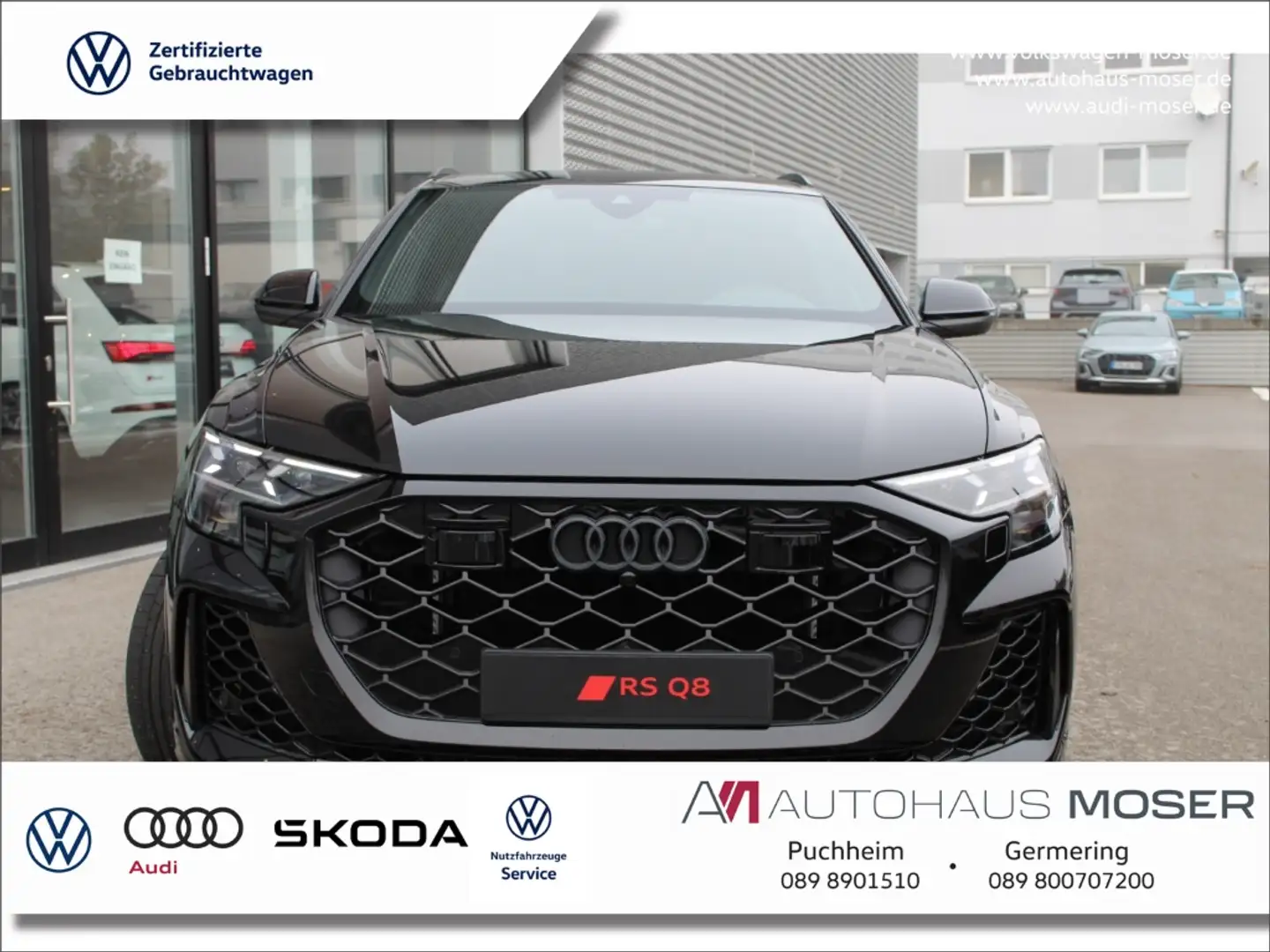 Audi RS Q8 4.0TFSI qu.Tiptr. HUD*Pano*AHK*MTRX*B&O*KAM!! Schwarz - 1