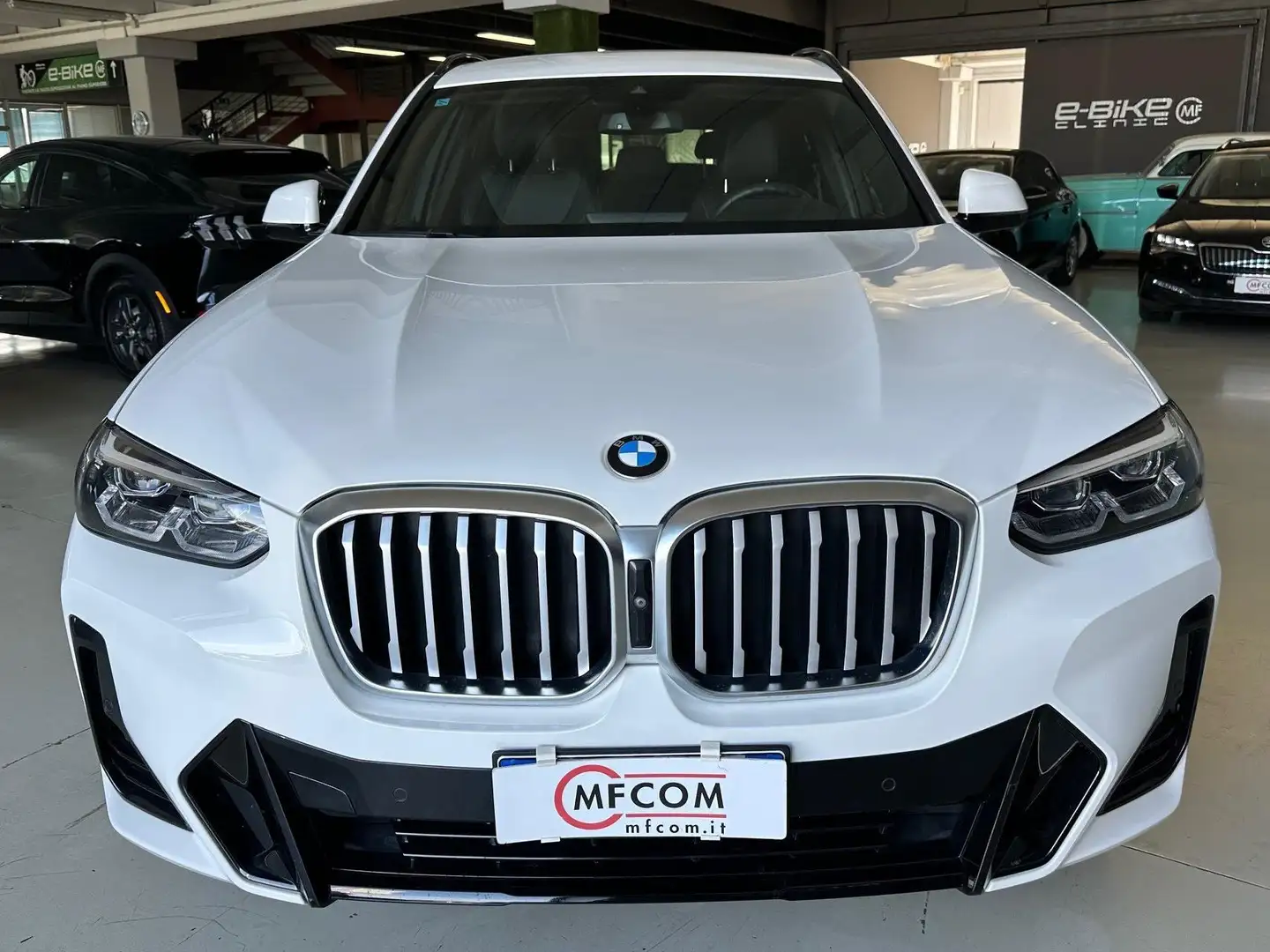 BMW X3 xdrive20d mhev 48V Msport auto Bianco - 2