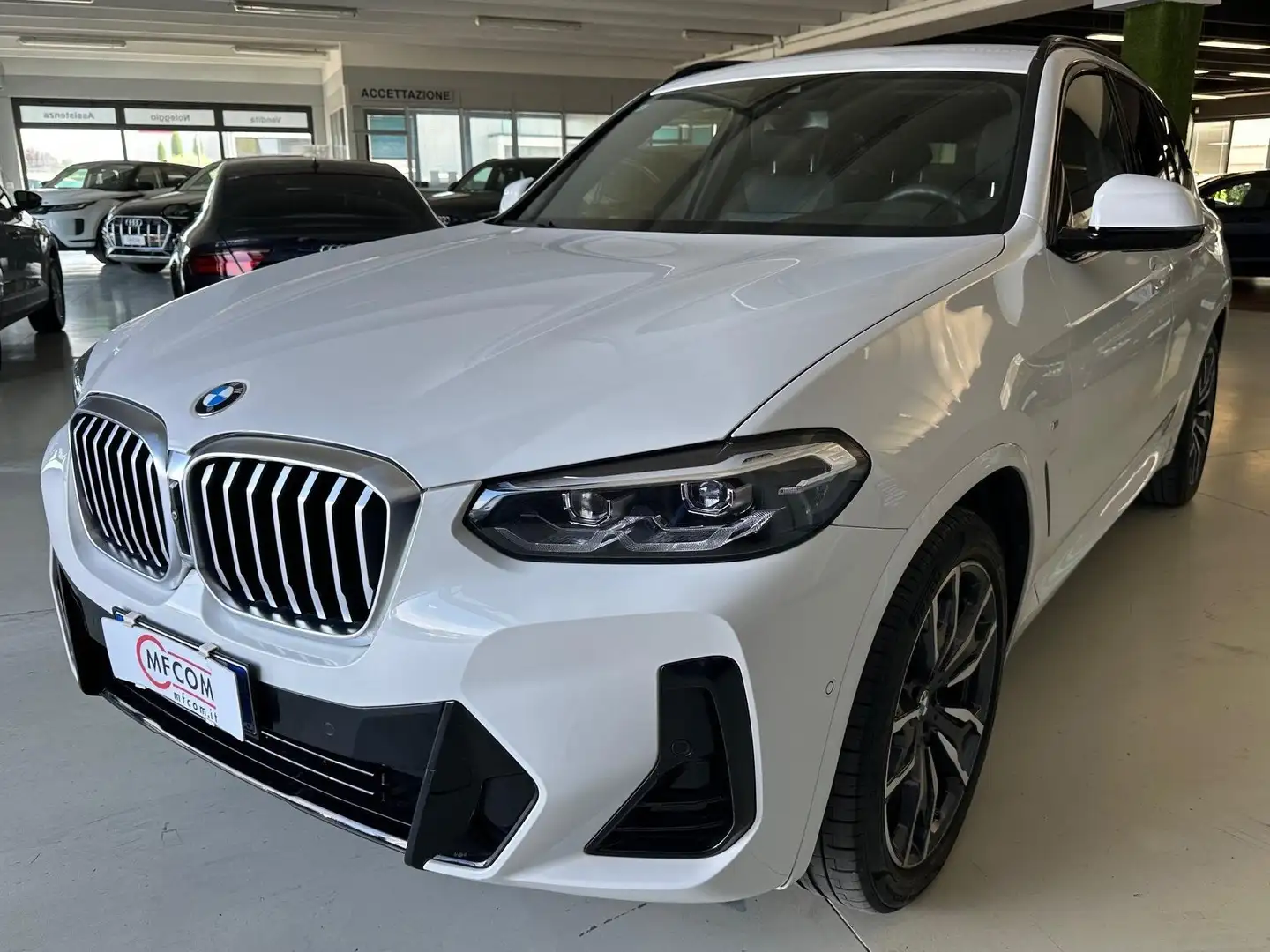 BMW X3 xdrive20d mhev 48V Msport auto Bianco - 1