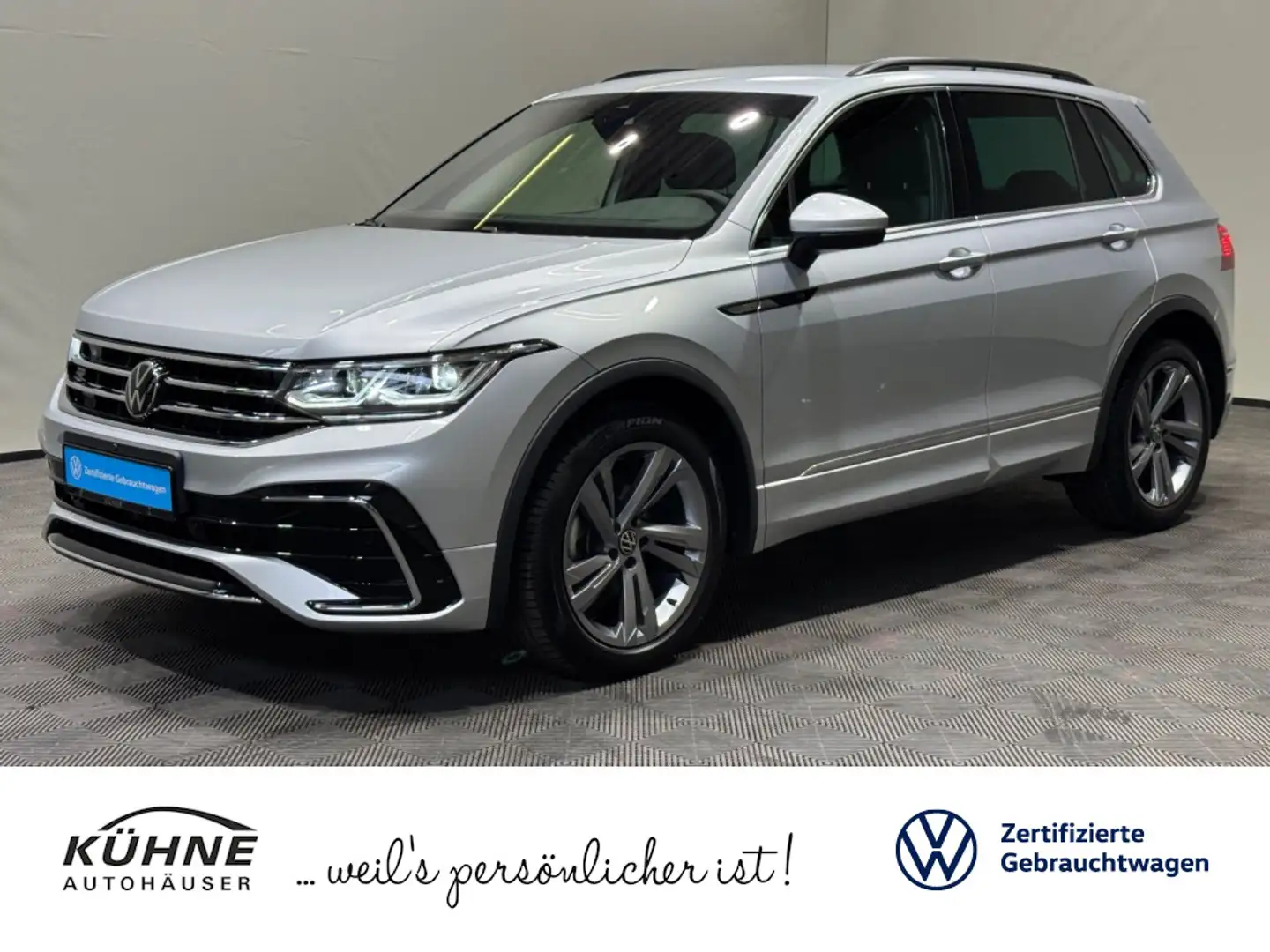 Volkswagen Tiguan R-Line 1.5 TSI DSG | MATRIX NAVI AHK ACC Silber - 1