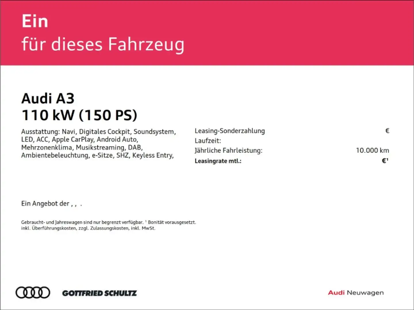 Audi A3 ALLSTREET 35 TFSI Vorführwagen- Angebot Bianco - 2