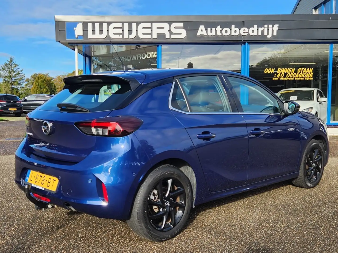Opel Corsa 1.2 100pk Elegance, Clima, Android/Apple, Trekhaak Blauw - 2
