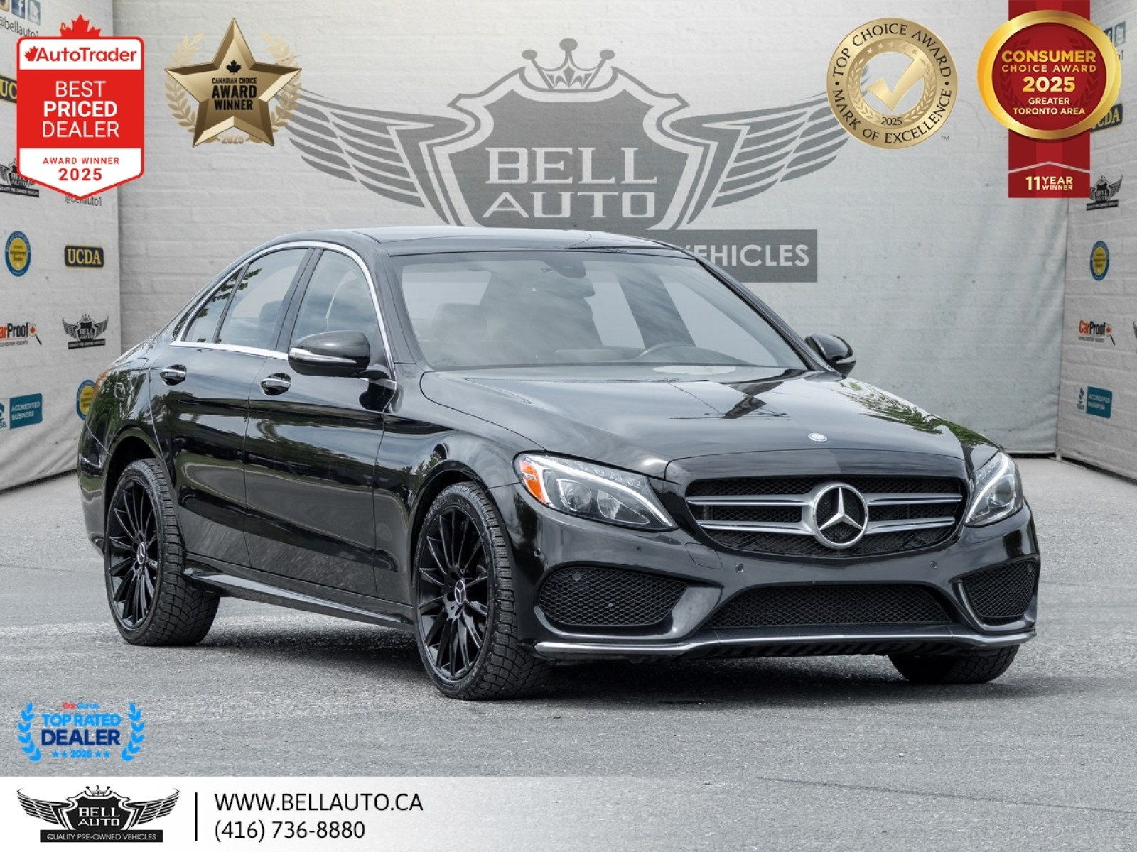 2015 Mercedes-Benz C-Class C400 | AMGPKG | NAVI | B.CAM | PANO | BRMSTR | LOW