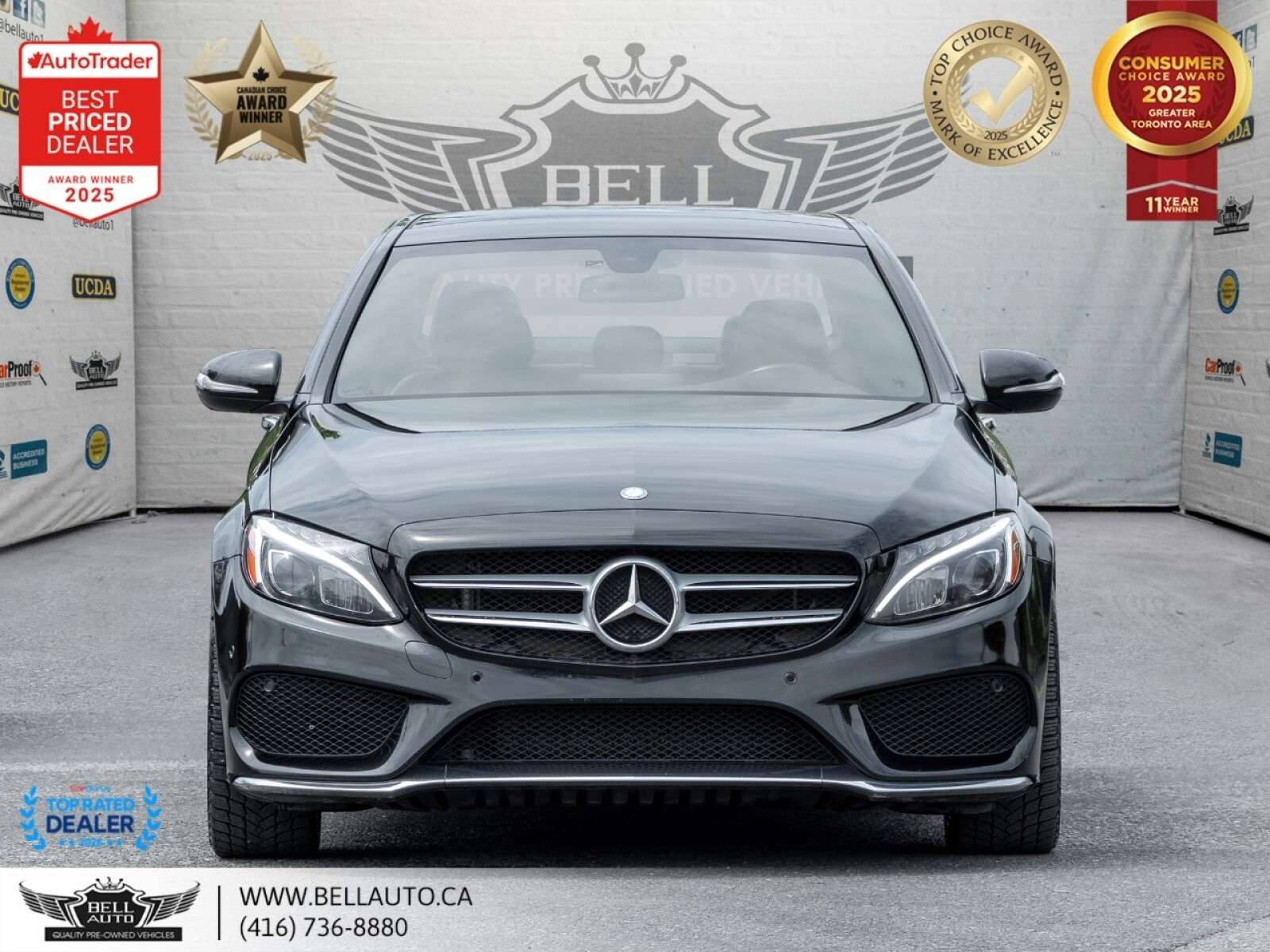 2015 Mercedes-Benz C-Class C400 | AMGPKG | NAVI | B.CAM | PANO | BRMSTR | LOW — снимка 1