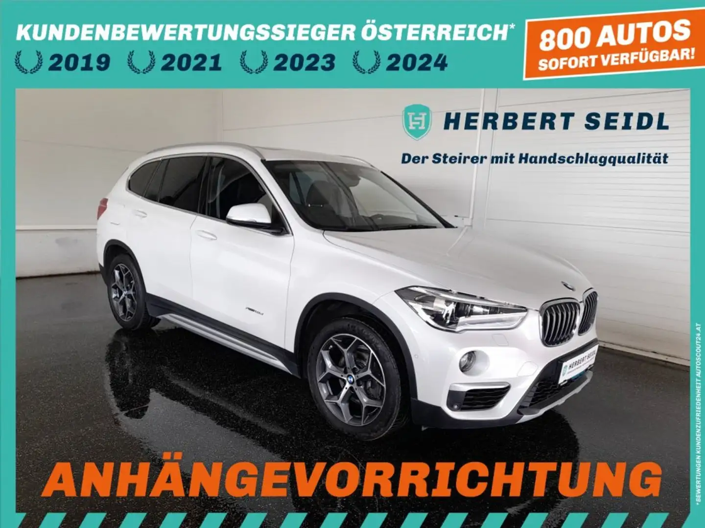 BMW X1 X-LINE 4x4 18d *LED / NAVI / AHV & KAMERA / TEMPOMAT / KLIMAAUTOMATIK / PDC VO & HI / SHZG* Weiß - 1